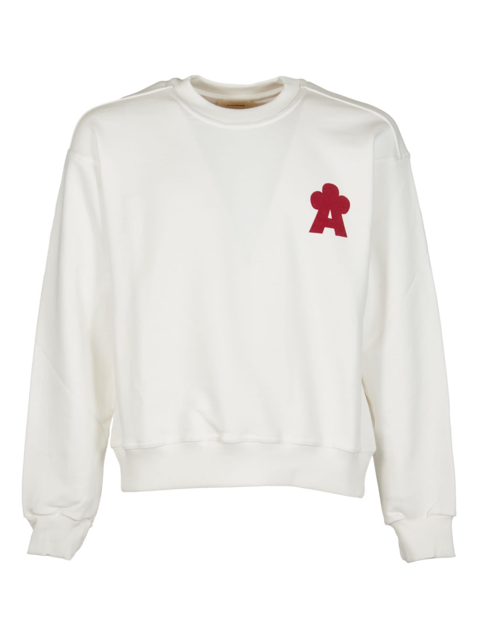 A Paper Kid Long Sleeve Sweatshirt In Cream