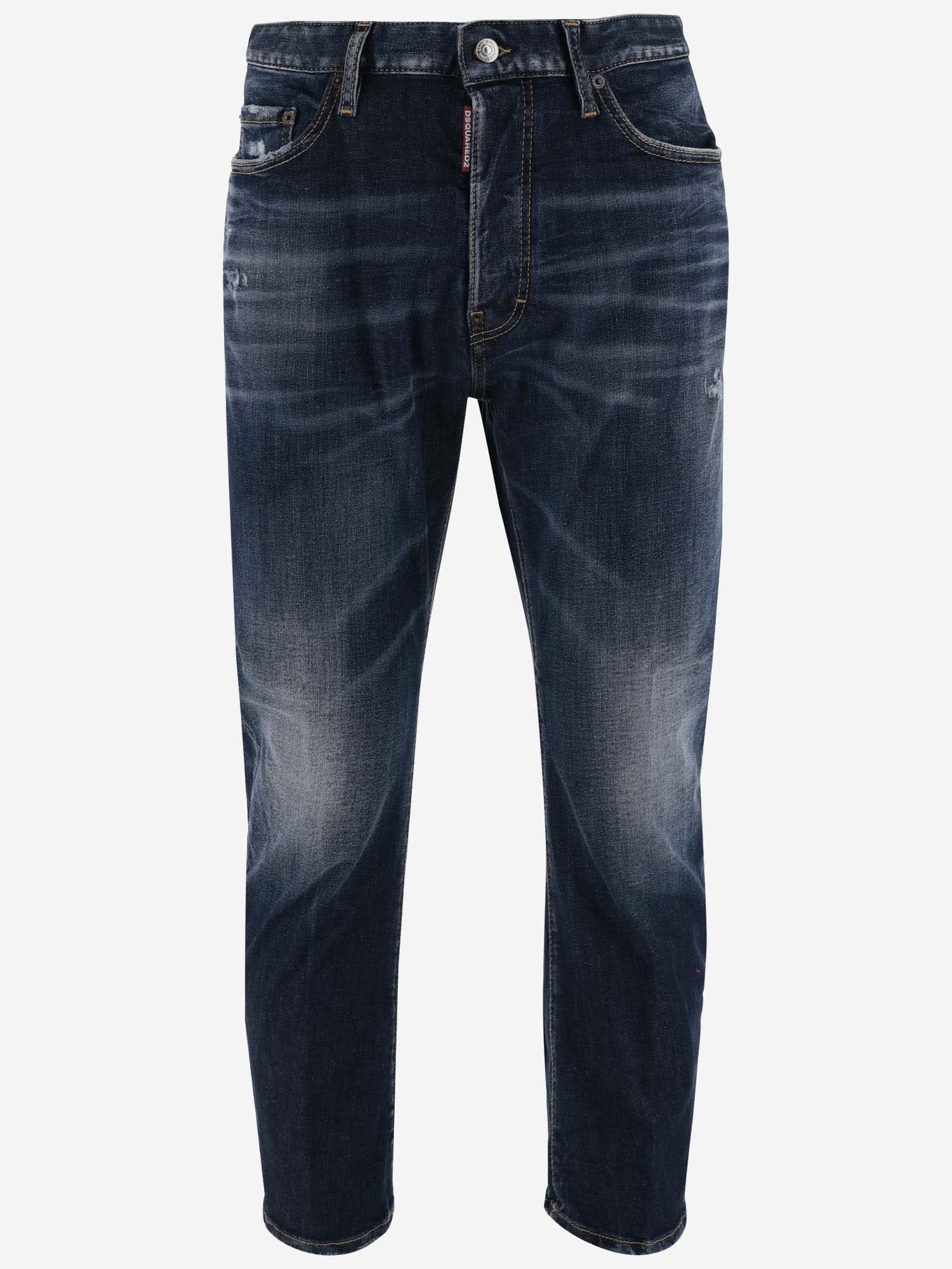 Shop Dsquared2 Stretch Denim Jeans In Blue