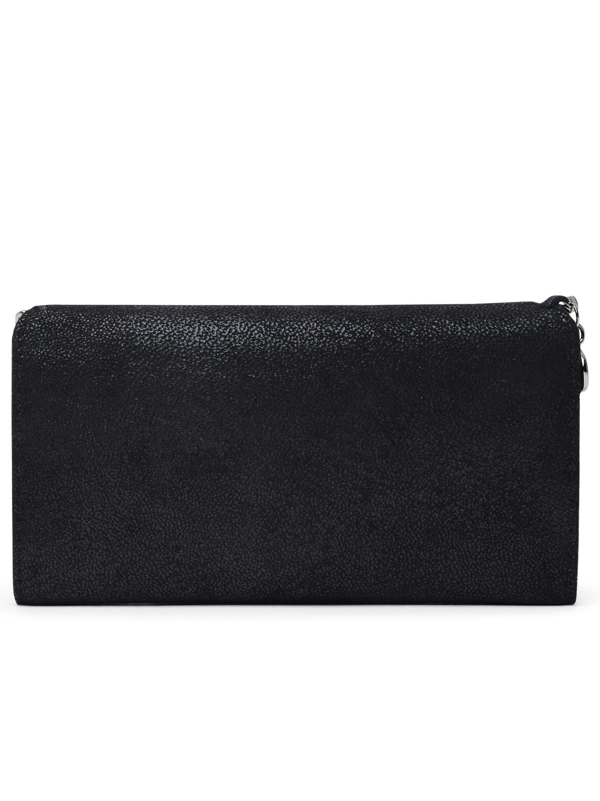 Shop Stella Mccartney Black Polyester Big Falabella Wallet
