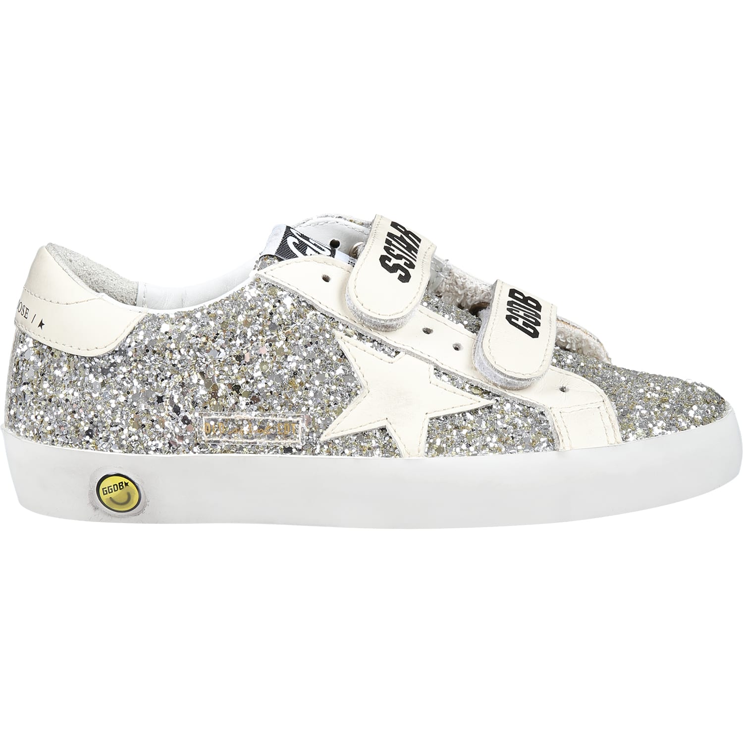 Golden Goose Kids' Gold Old School Sneakers For Girl With Star
