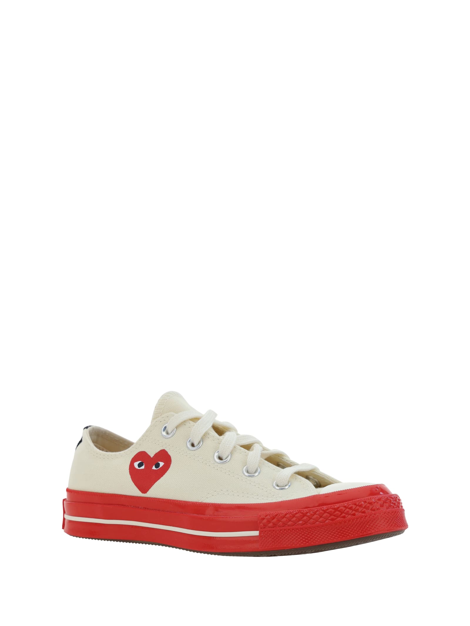 Shop Comme Des Garçons Play Comme Des Garcons Play X Converse Big Heart 70 Sneakers In White