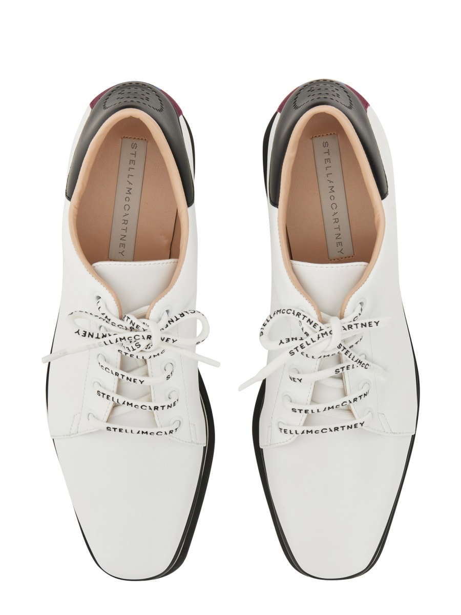 Shop Stella Mccartney Elyse Wedge Sneakers In White