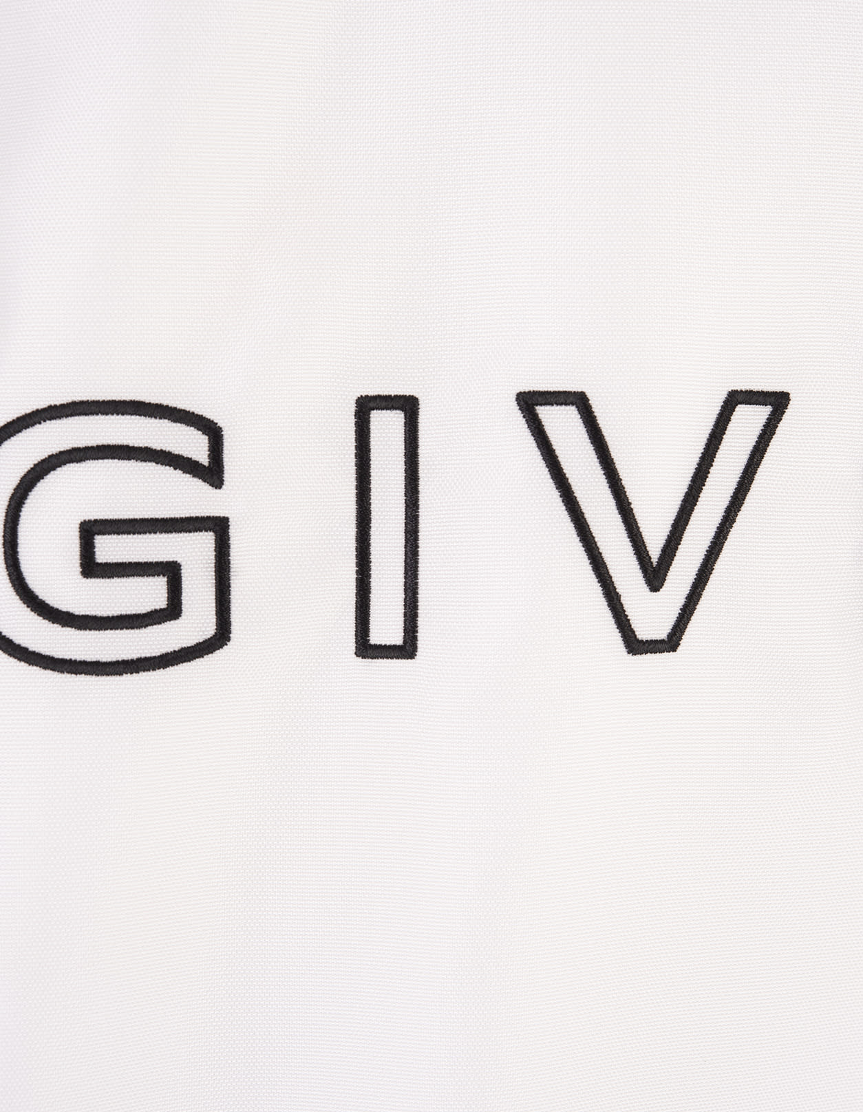 Shop Givenchy Black/white  Reversible Football Parka In Fleece