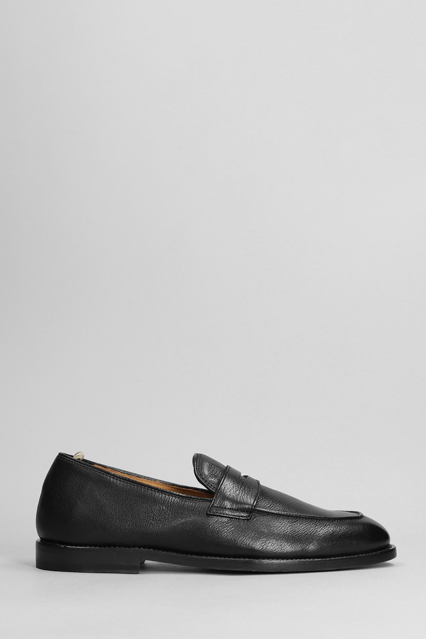 OFFICINE CREATIVE OPERA LOAFERS IN BLACK LEATHER