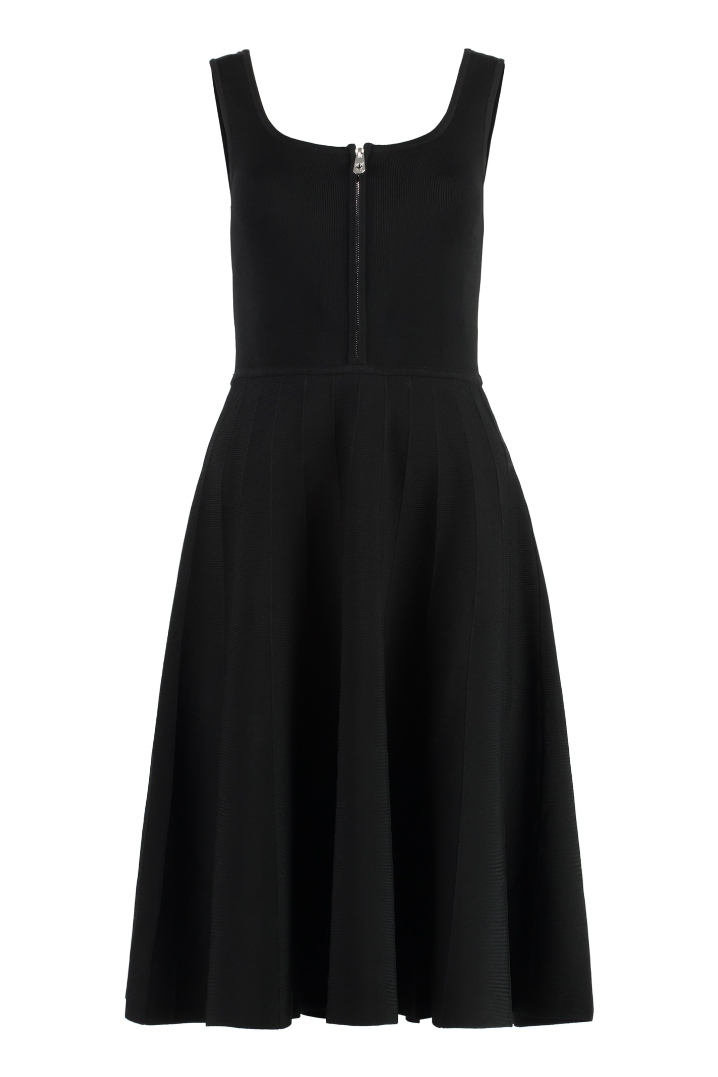 Shop Pinko Tumbler Viscose Dress In Black