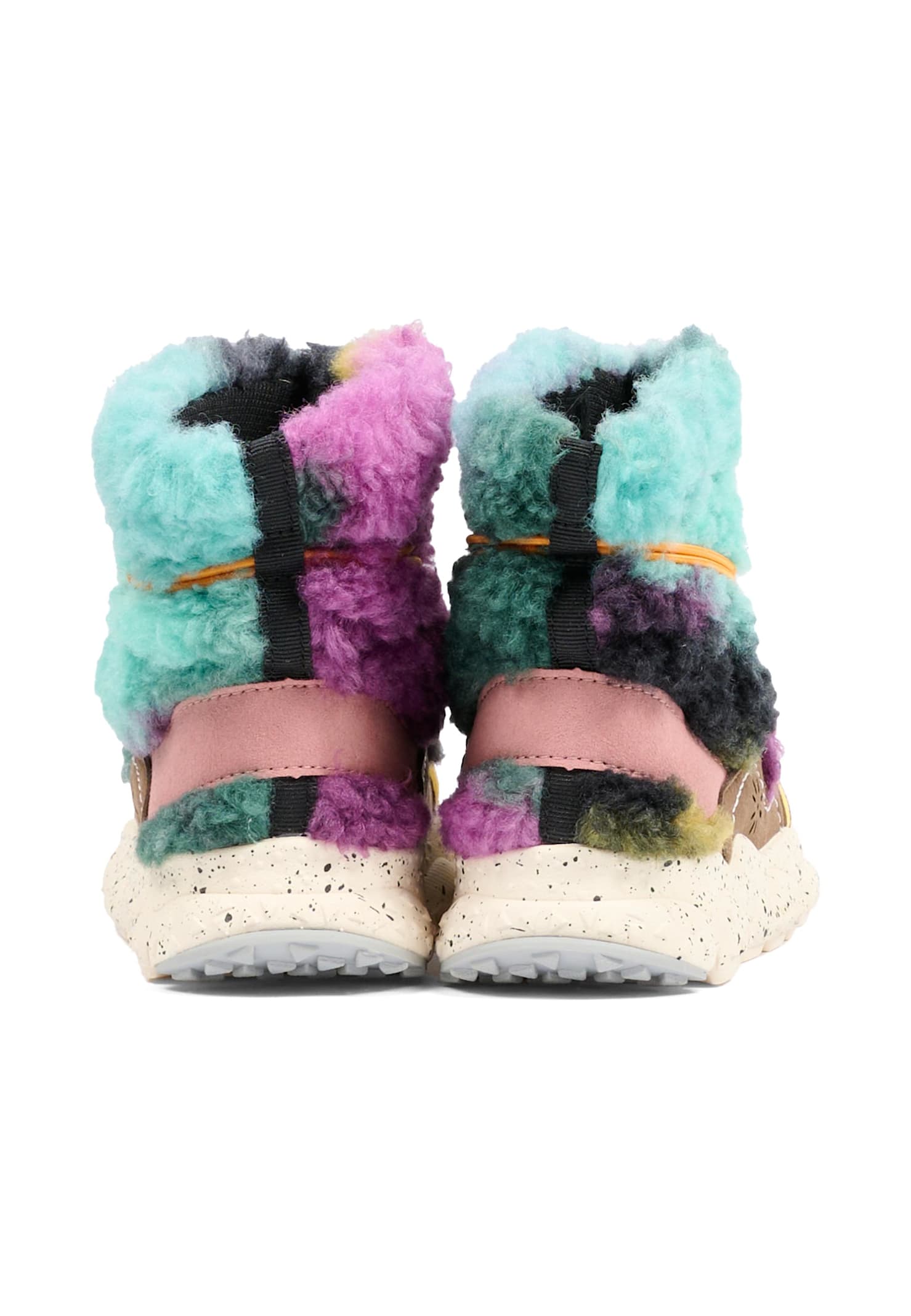 Flower Mountain Multicolor Ankle Boots For Kids In Multi