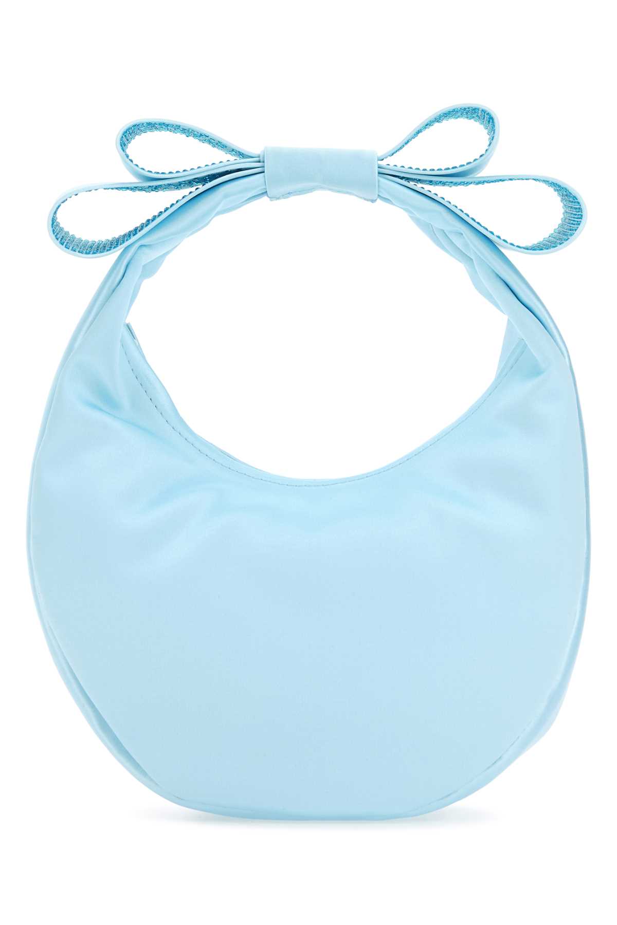 Pastel Light-blue Satin Small Cadeau Handbag