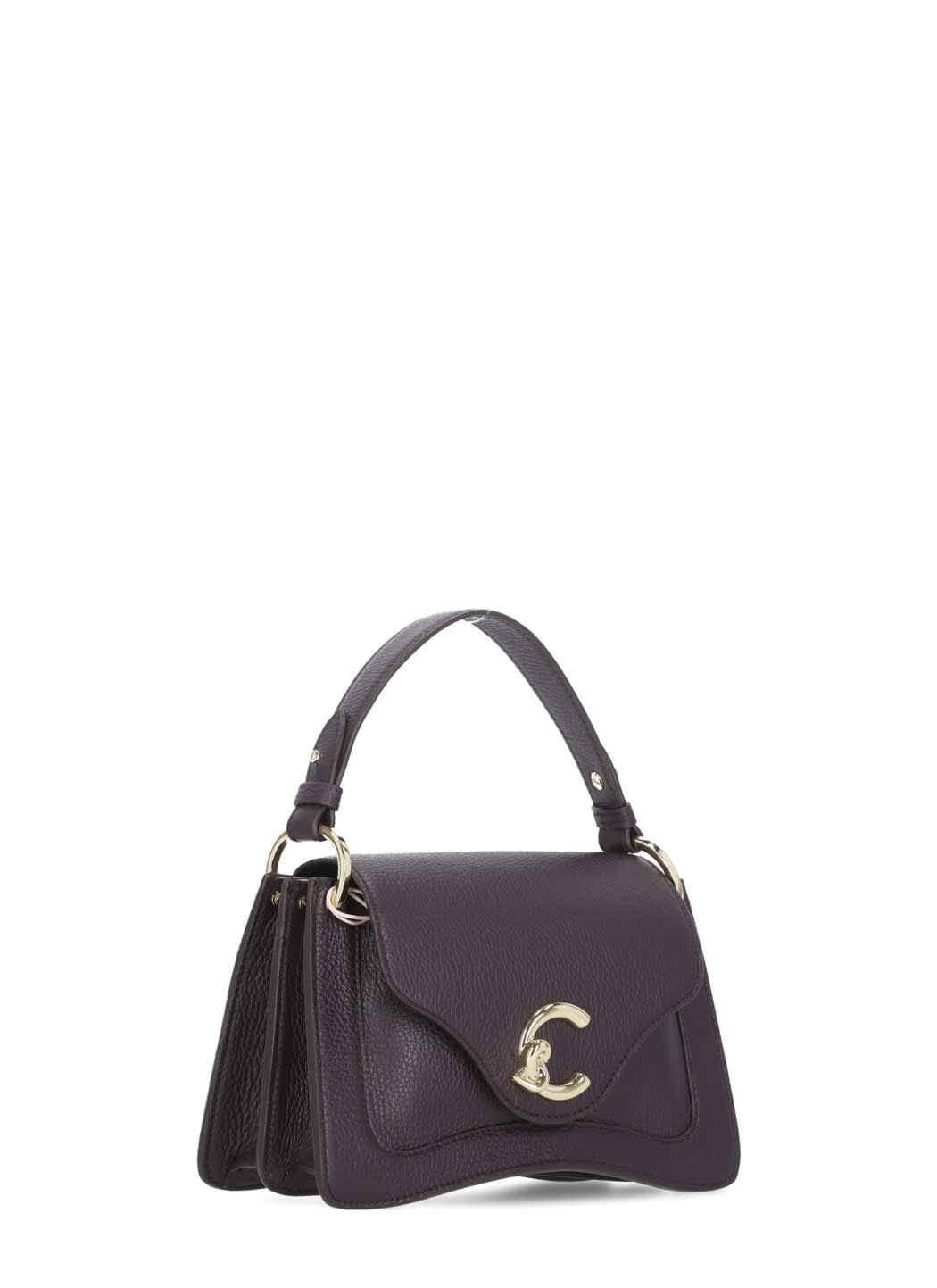 Coccinelle C-me Foldove Top Medium Tote Bag In Purple