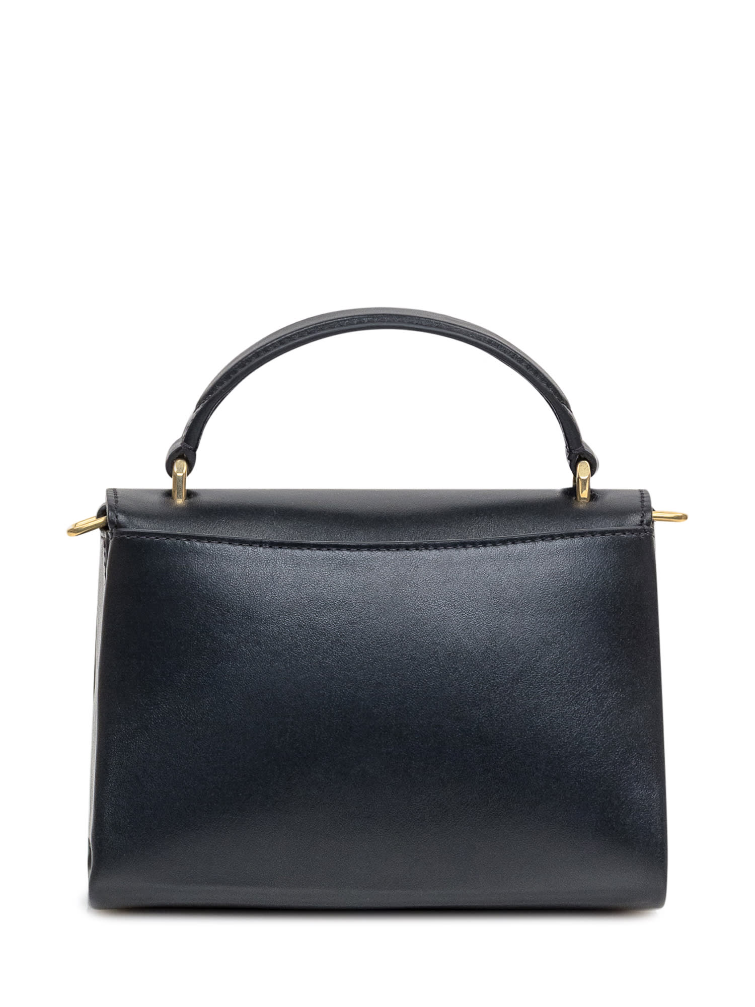 Shop Mulberry Small Bag Lana Gloss Leather In Black