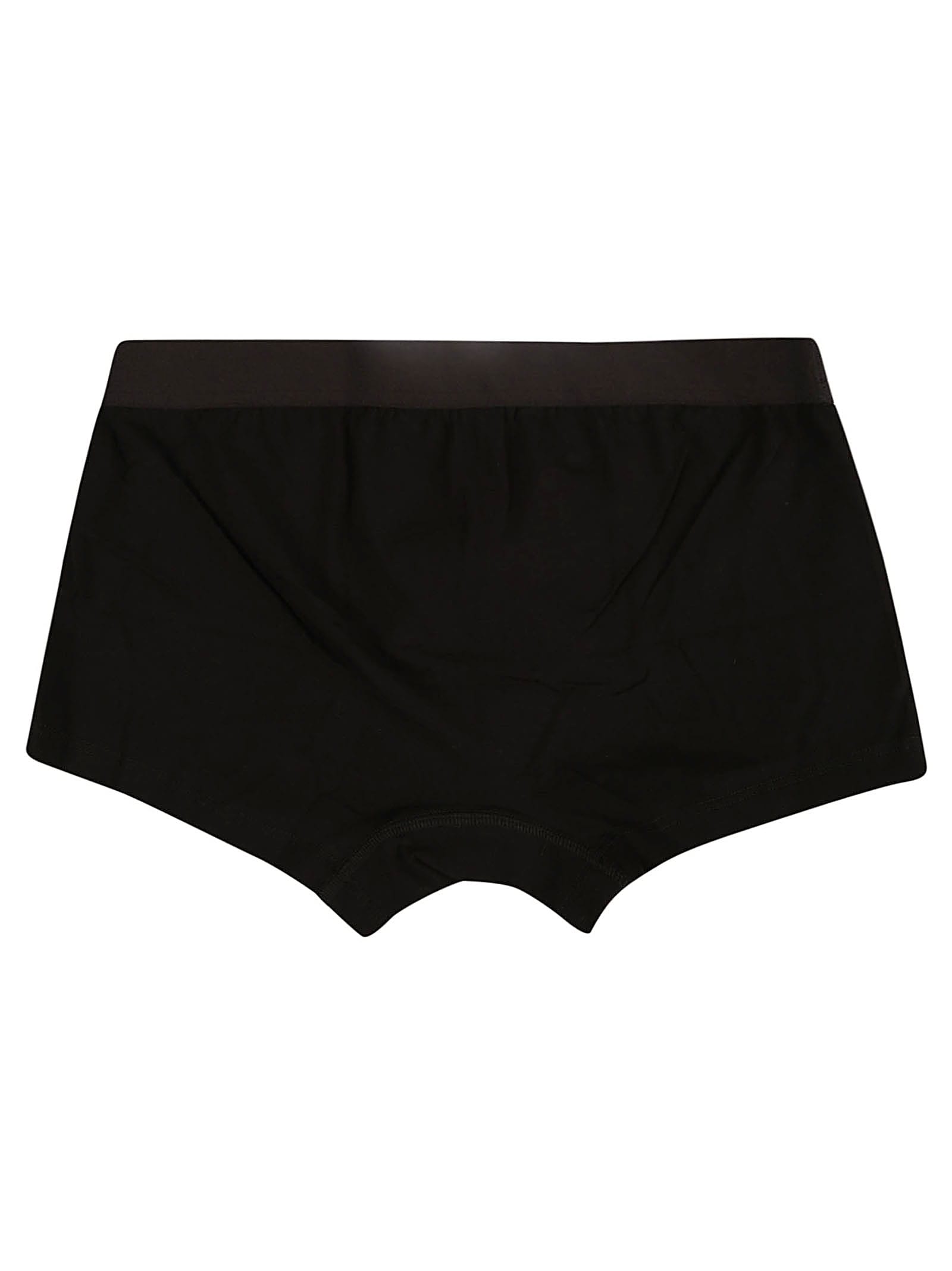 Shop Dsquared2 Icon Logo Elastic Waist Boxer Shorts In Black