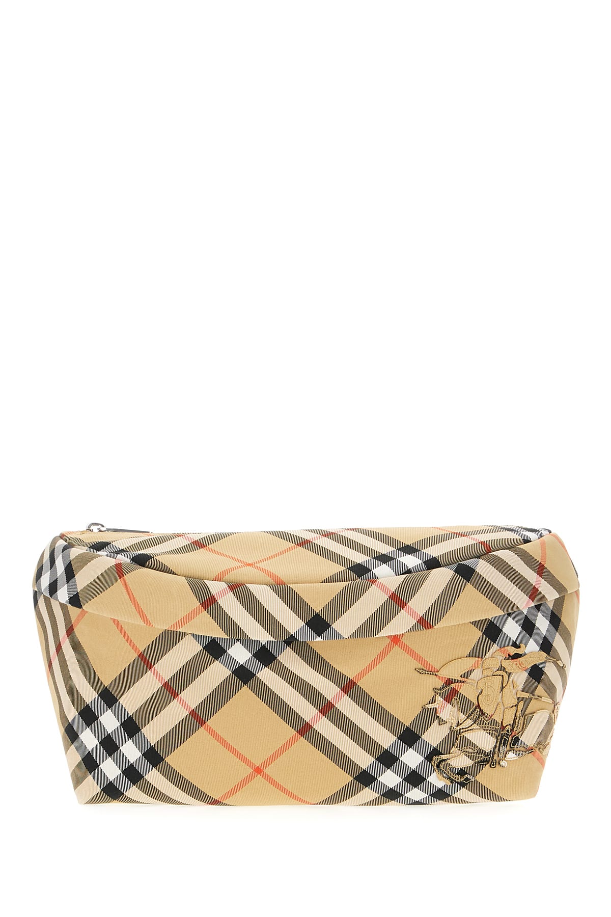 Burberry Printed Nylon Belt Bag In Sand