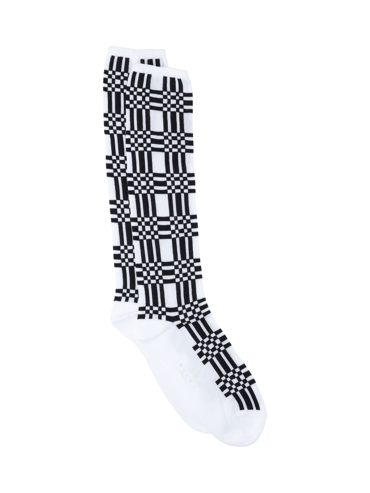 Shop Marni Picture Detail Socks In White