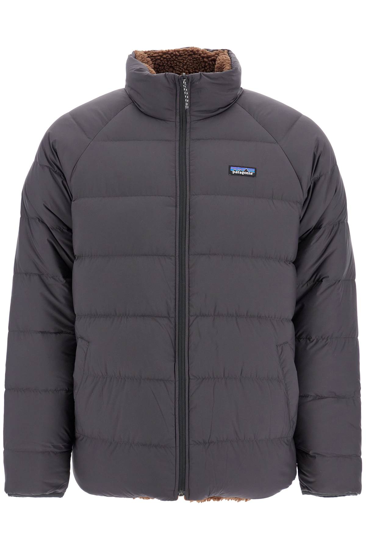 Shop Patagonia Silent Down Reversible P In Ink Black (black)