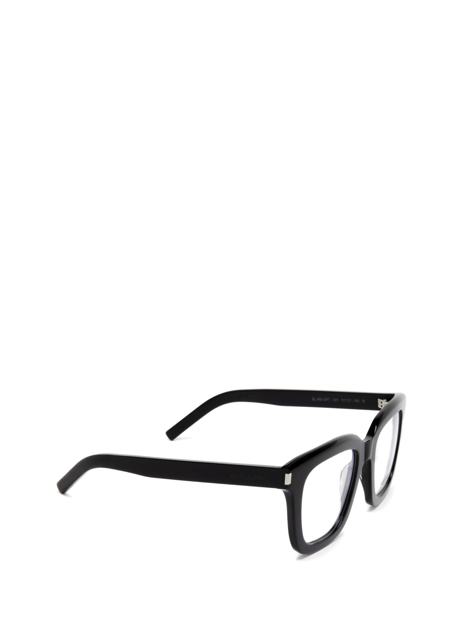 Shop Saint Laurent Sl 465 Opt Black Glasses