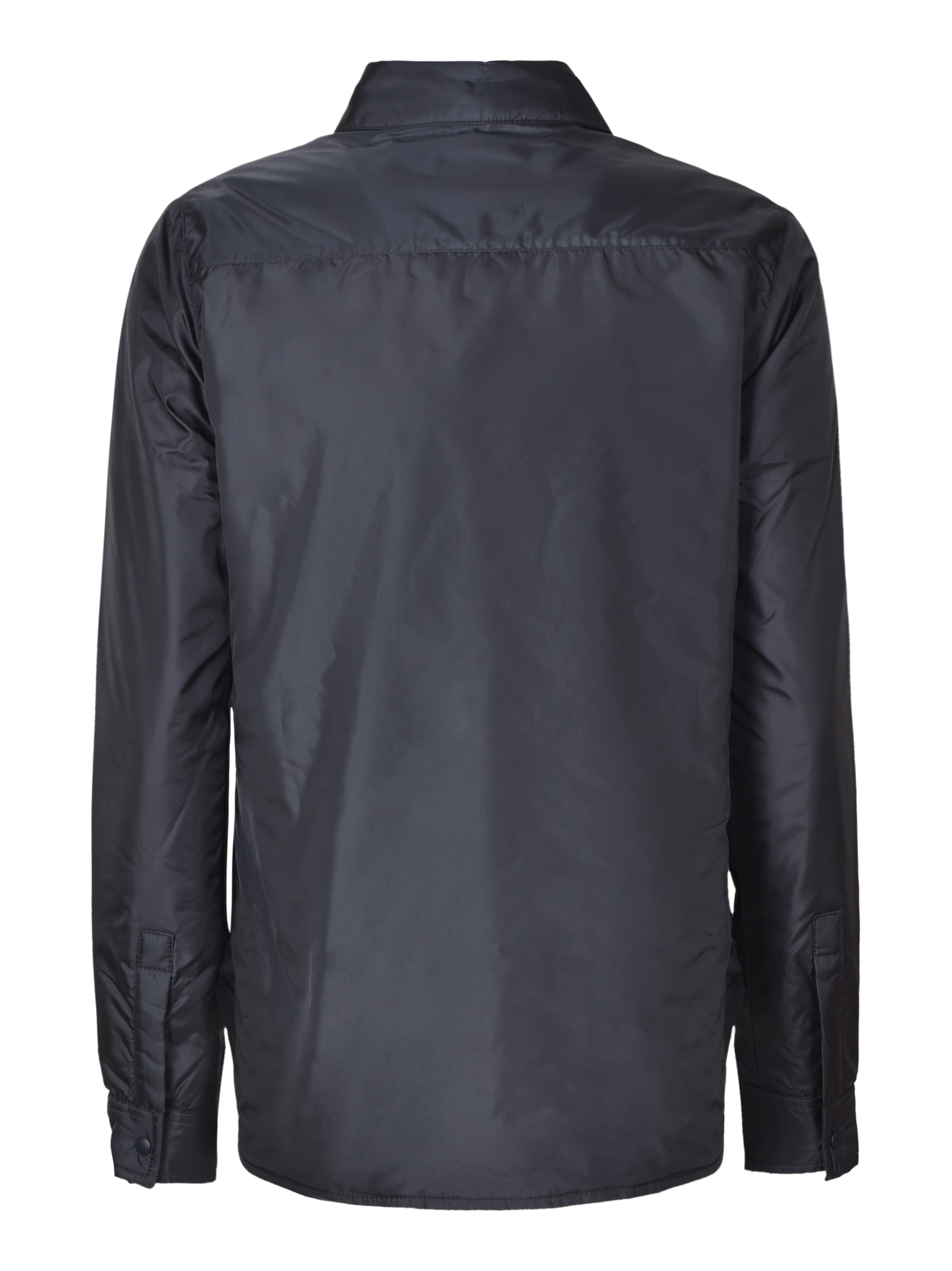 Aspesi Classic Long-sleeved Shirt In Navy