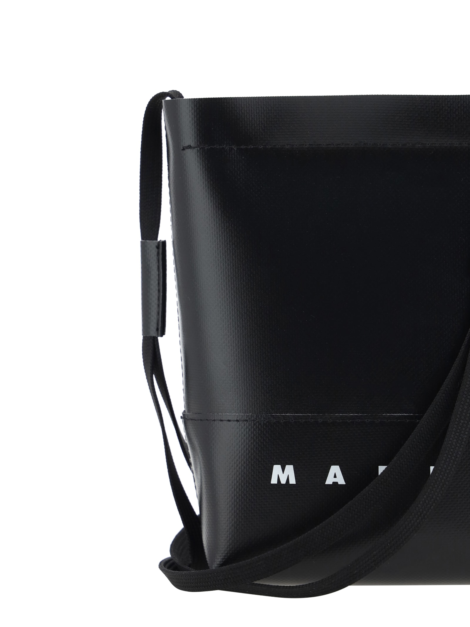 Shop Marni Shoulder Bag In Black