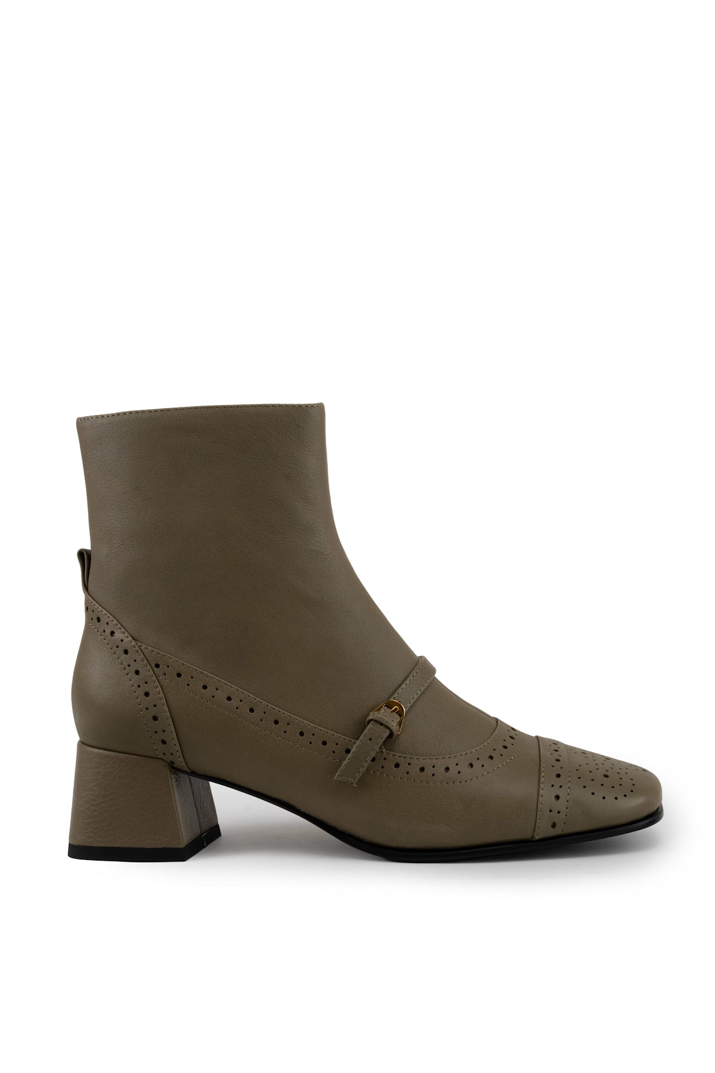 Shop Coccinelle Campus Leather Ankle Boots In Laurel Green