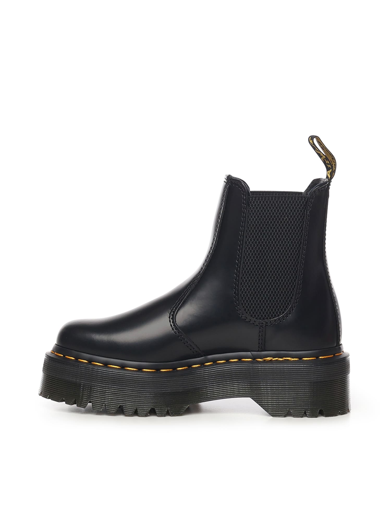 Dr. Martens 2976 Quad Platform Chelsea Boots In Leather In Multi