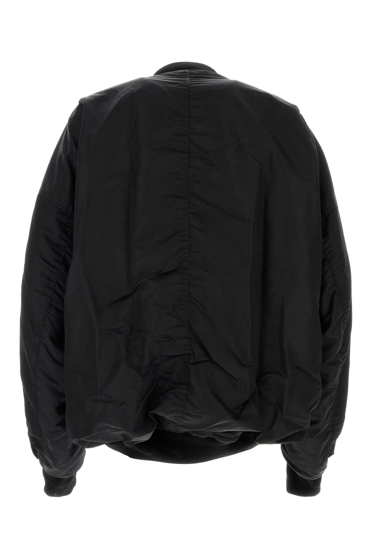 Miharayasuhiro Maison Mihara Yasuhiro Black Nylon Bomber Jacket In Black
