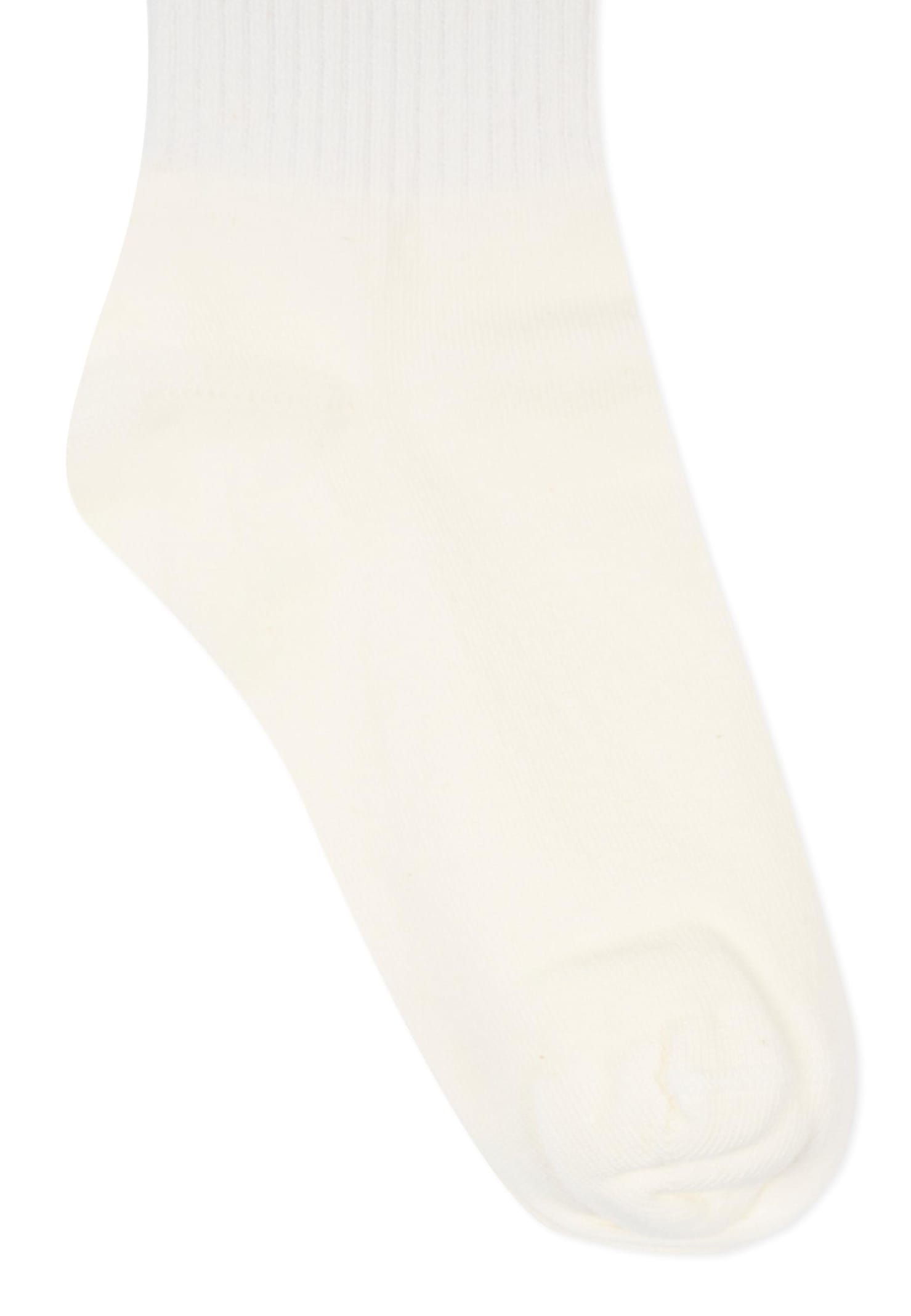 Palm Angels White Socks For Girl With Logo In White