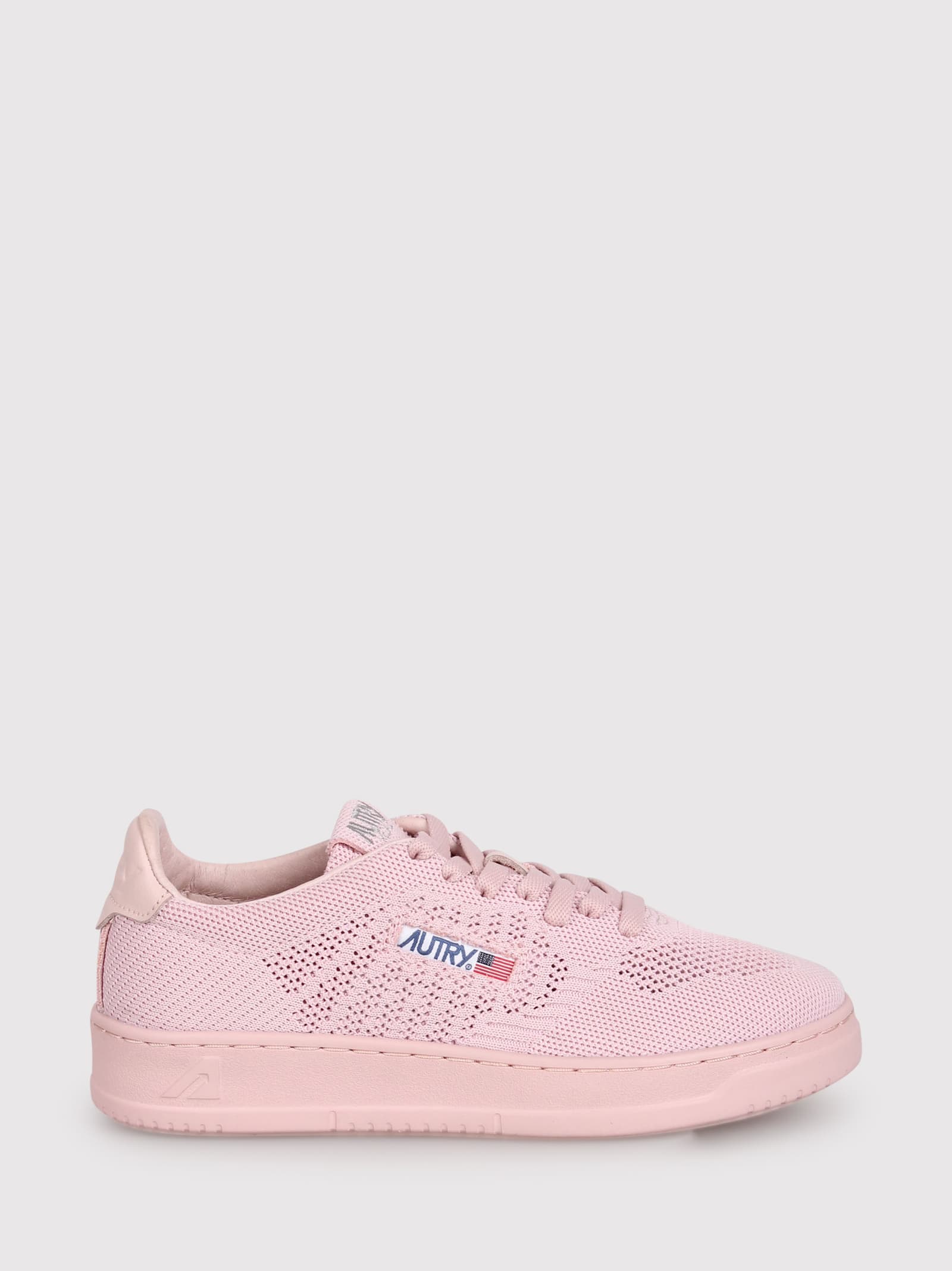Shop Autry Medalist Easeknit Low Sneakers In Fabric