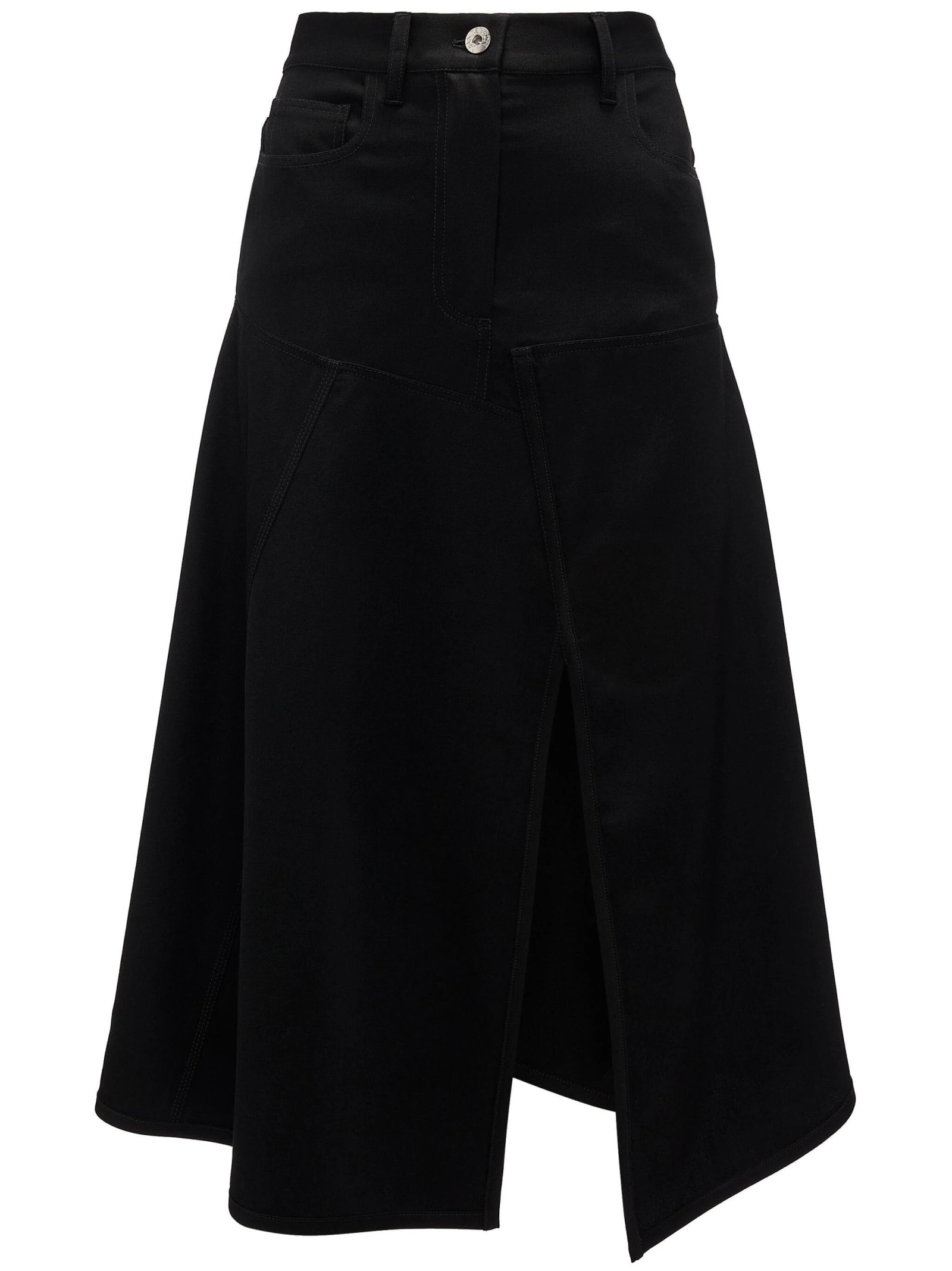 Shop Jw Anderson Patchwork A-line Skirt In Black