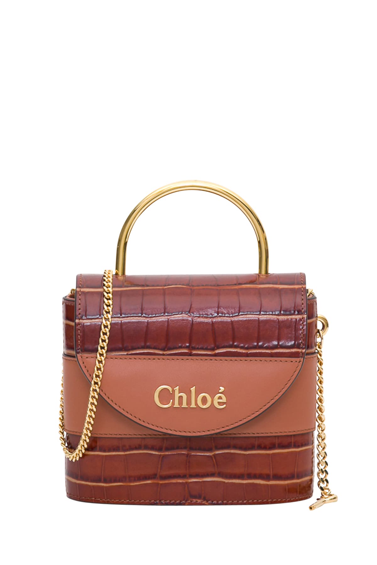Chloé Chloé Aby Lock Small Bag - Marrone - 11081207 | italist