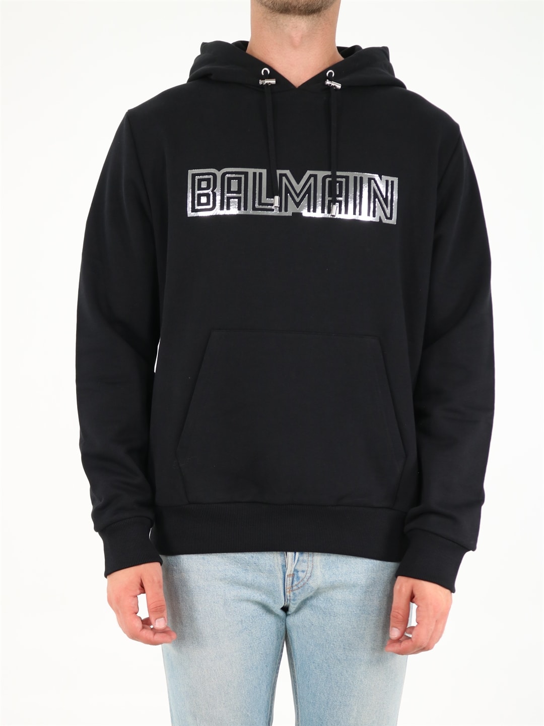 Balmain Hooded Sweatshirt With Logo