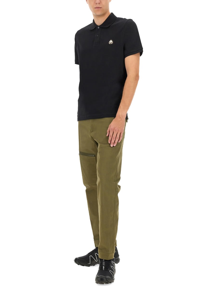 Shop Moose Knuckles Everett Gold Polo Shirt