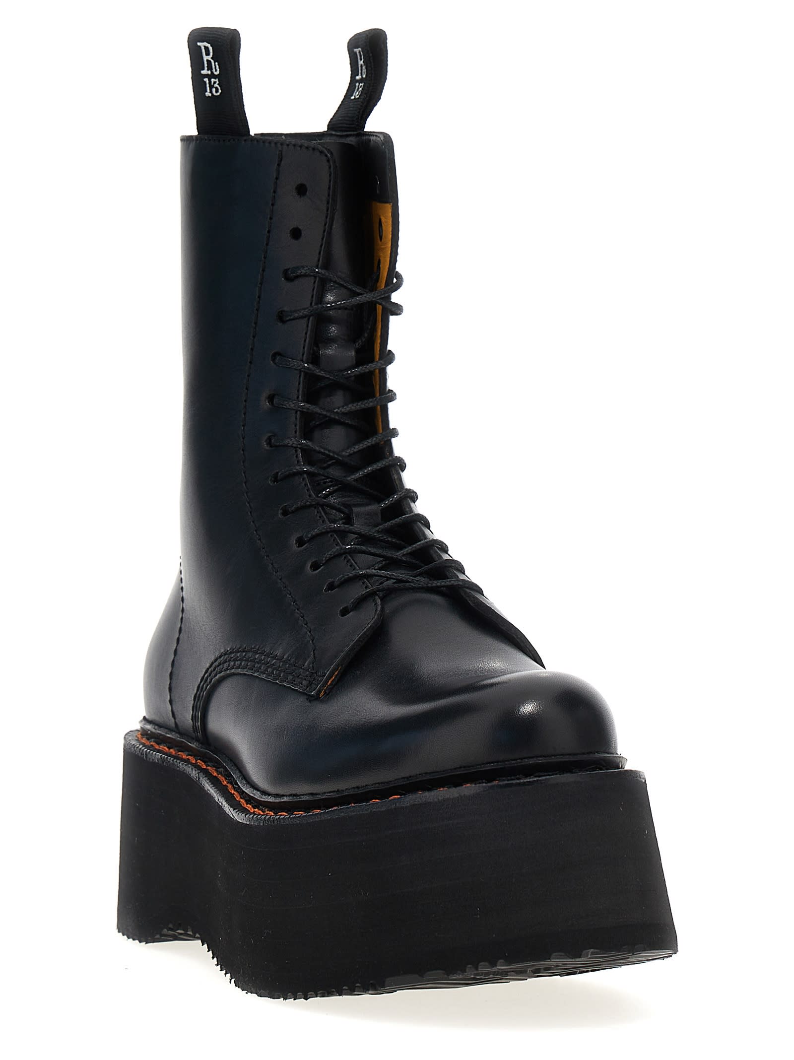 Shop R13 X-stack Boots In Black