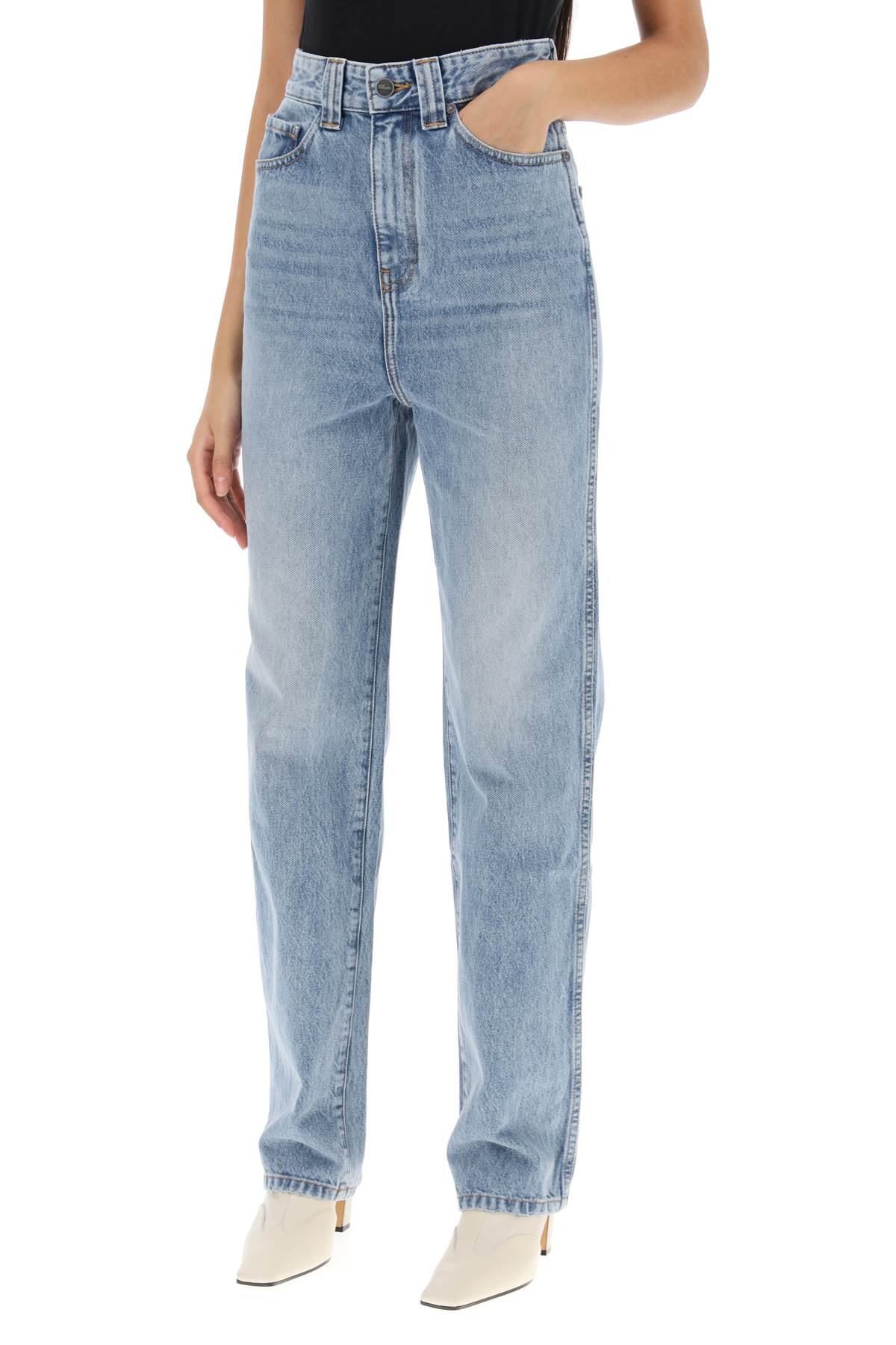KHAITE ALBI STRAIGHT-CUT JEANS