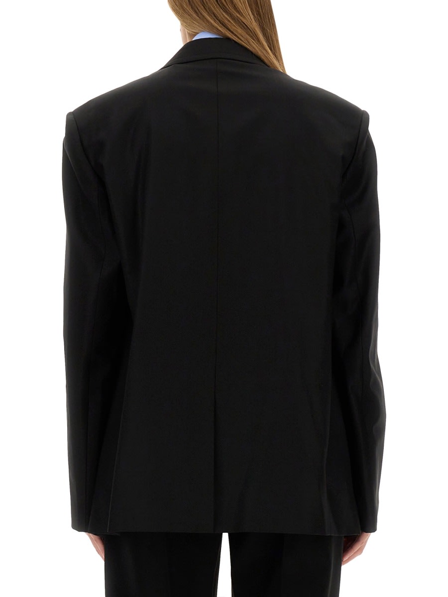 Shop Alexander Wang Oversize Jacket In Black