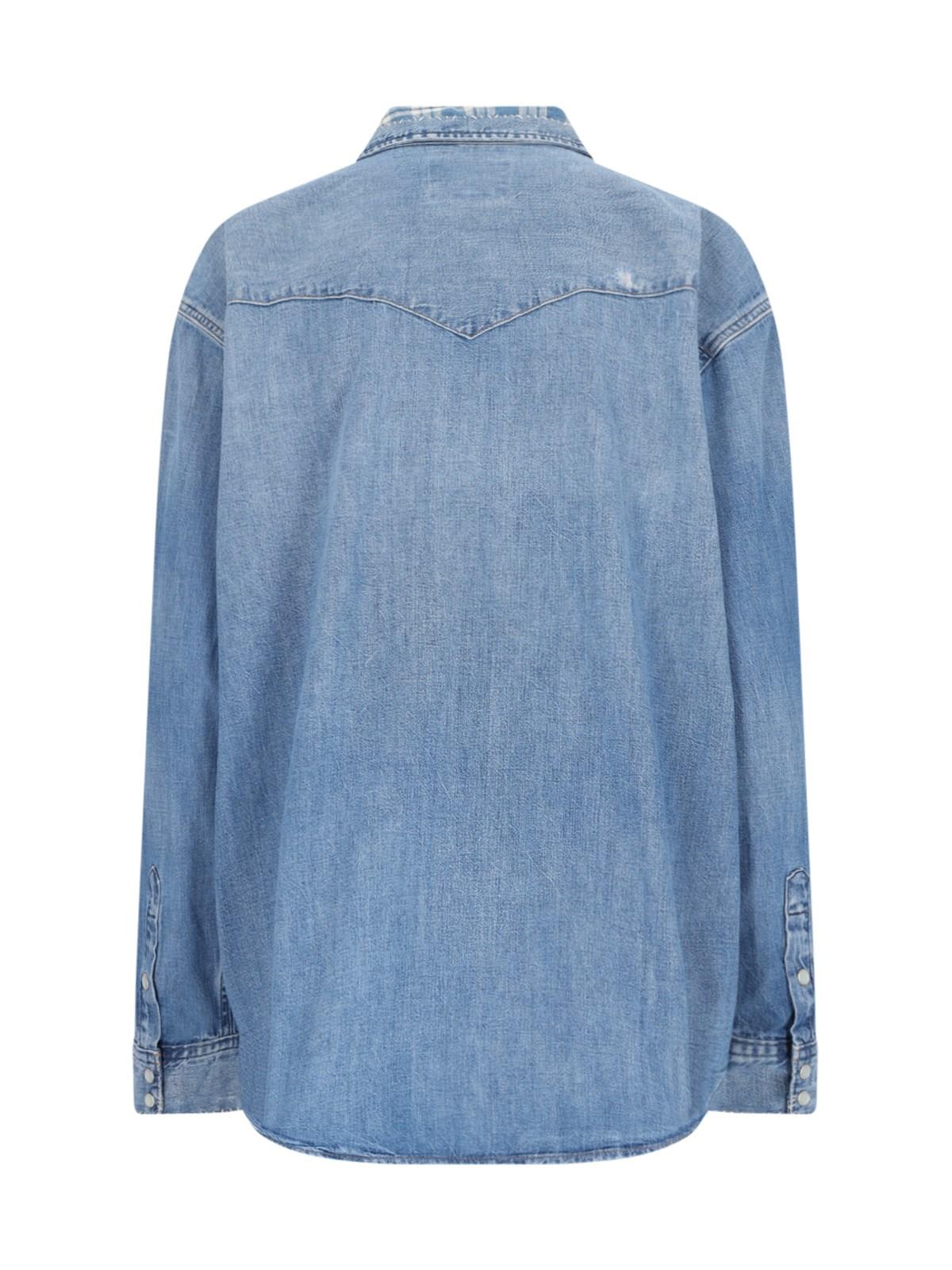 Shop Ralph Lauren Denim Shirt In Blue