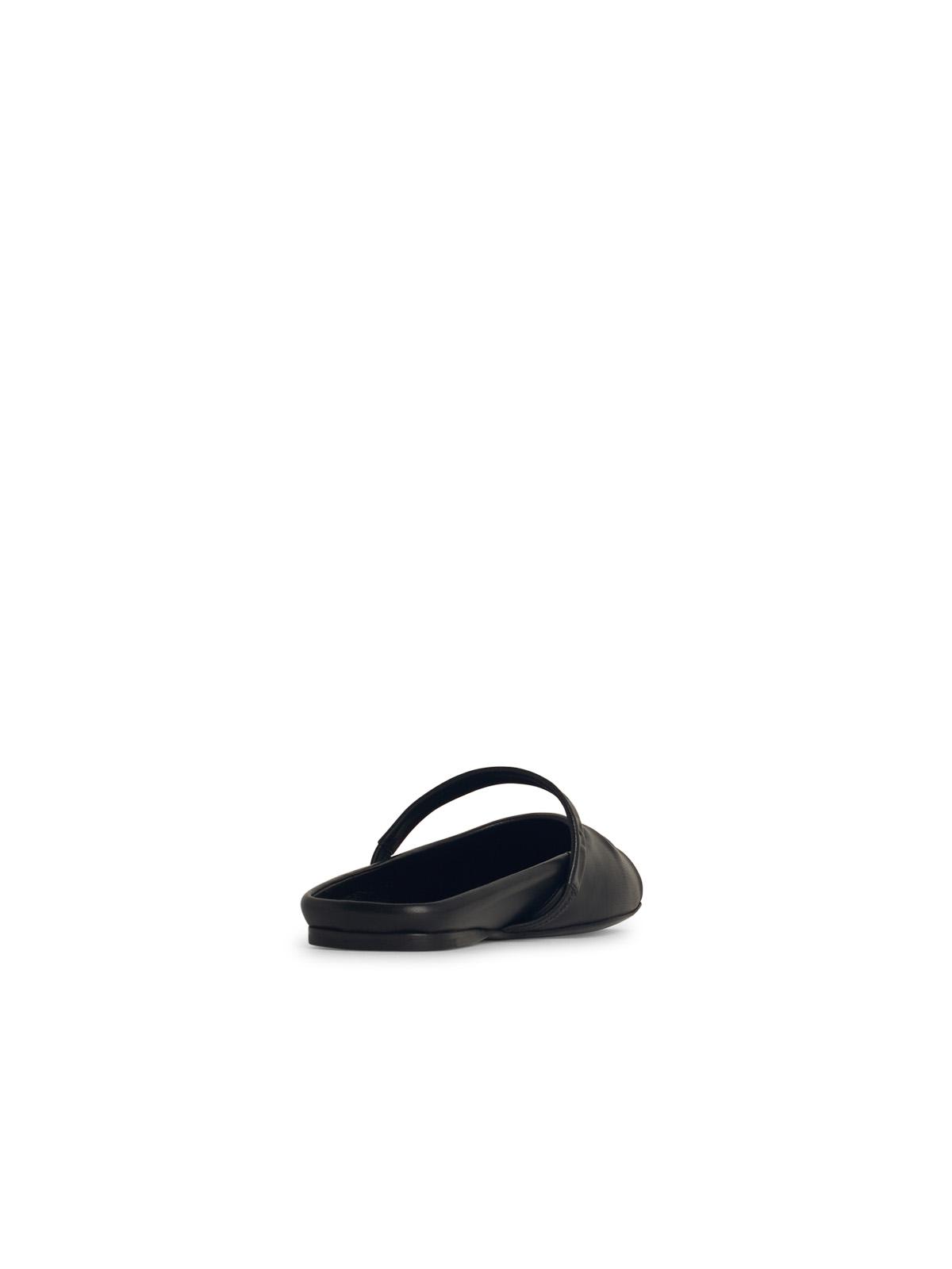 Marni Sculptural Black Calfskin Mules With Open Back In Black