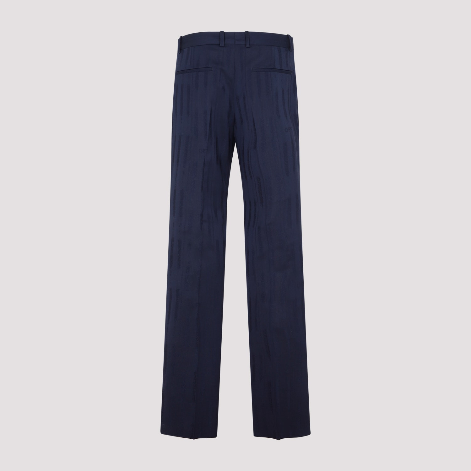 Shop Off-white Shibori Jacquard Slim Pant In Sierra Leo