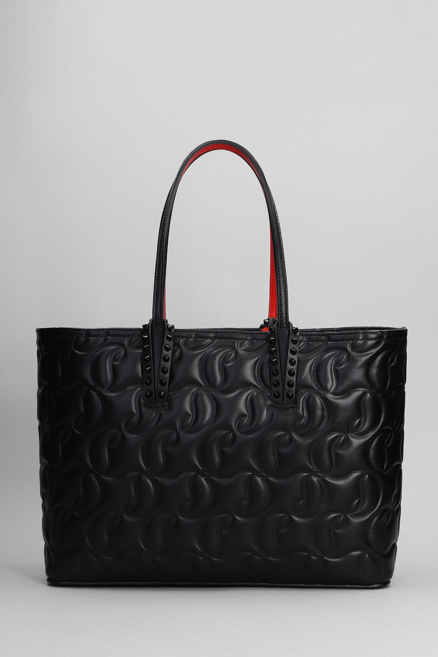 Christian Louboutin Cabata Small Tote In Black Leather