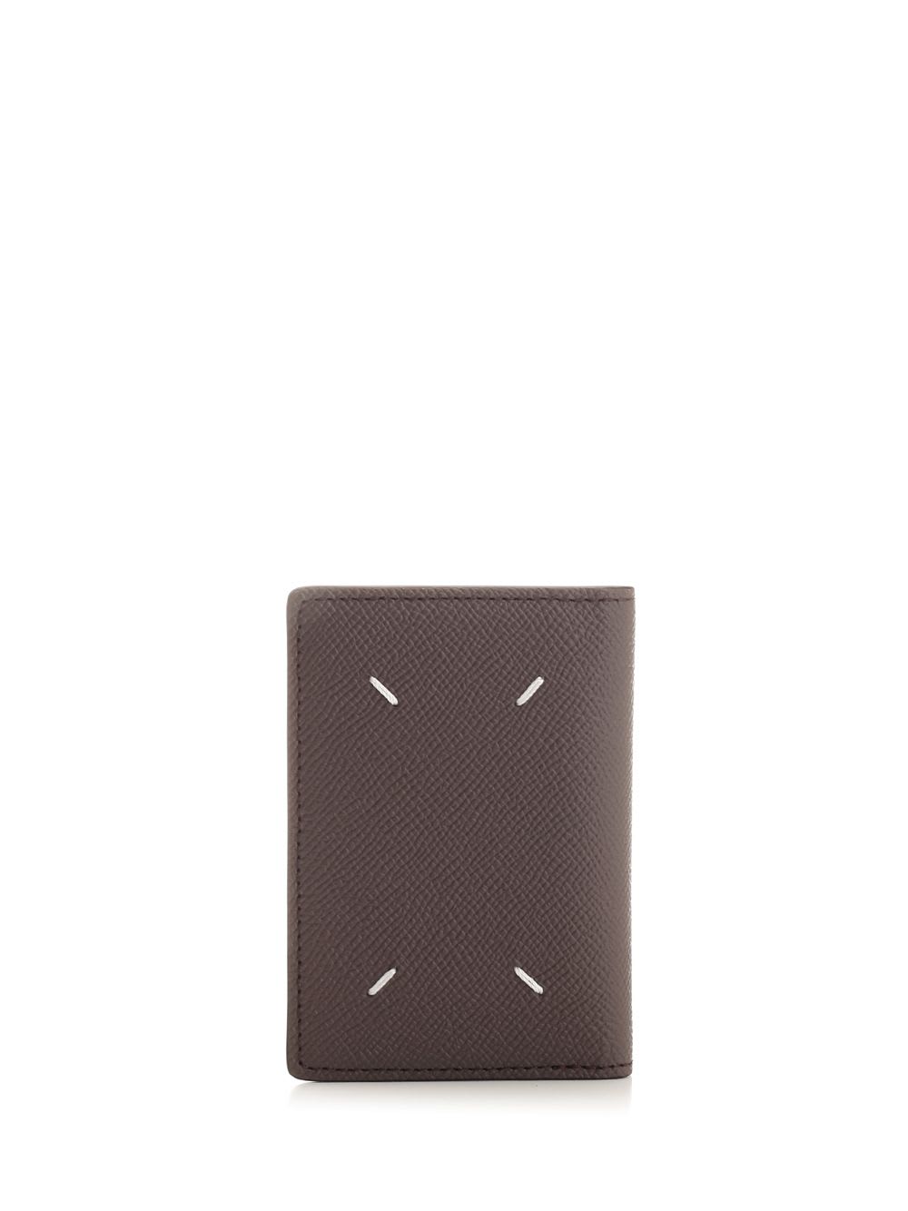 Shop Maison Margiela Four Stitches Card Holder In Grey