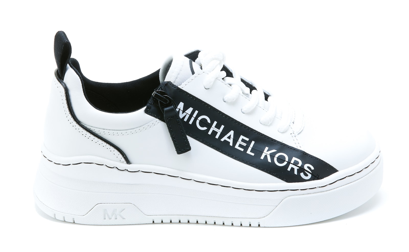 Michael Michael Kors Alex Two-tone Sneakers In White