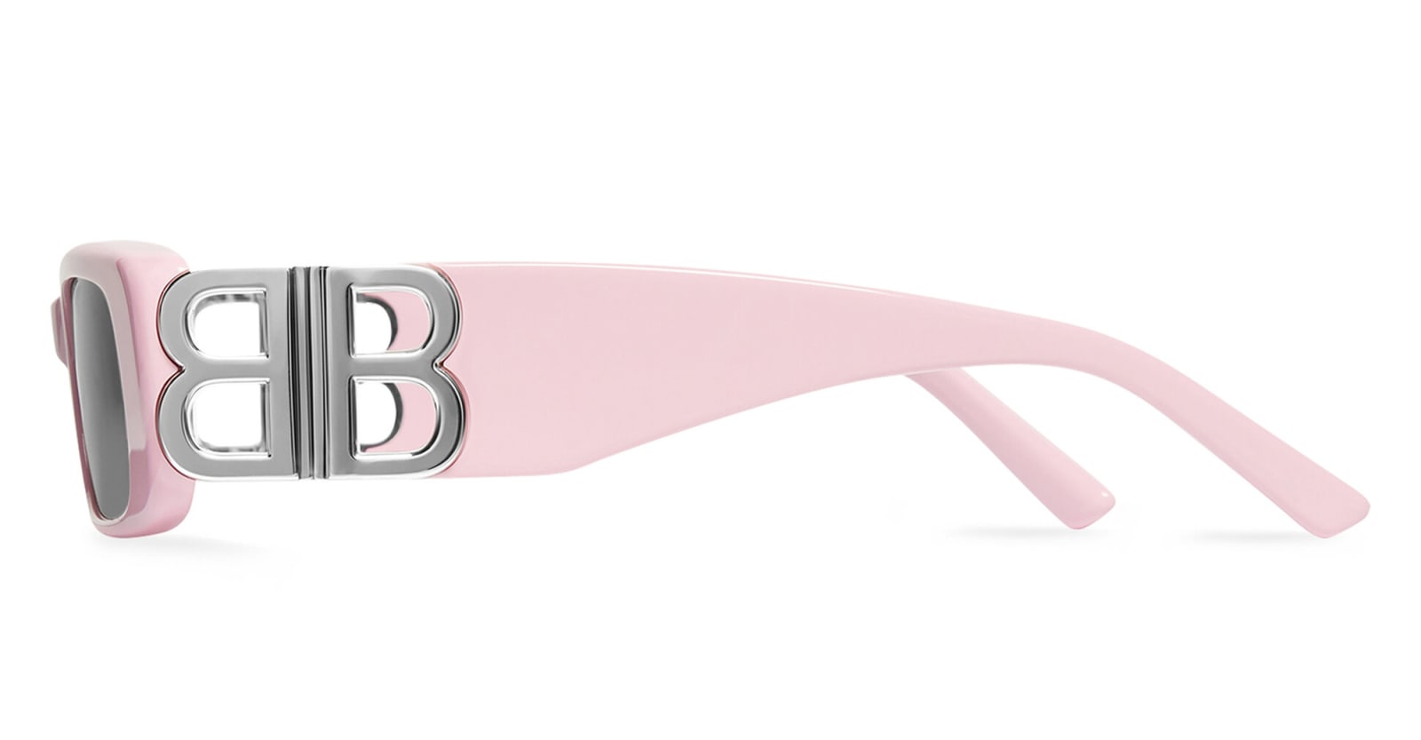 Shop Balenciaga Dynasty Rectangle - Pink Sunglasses