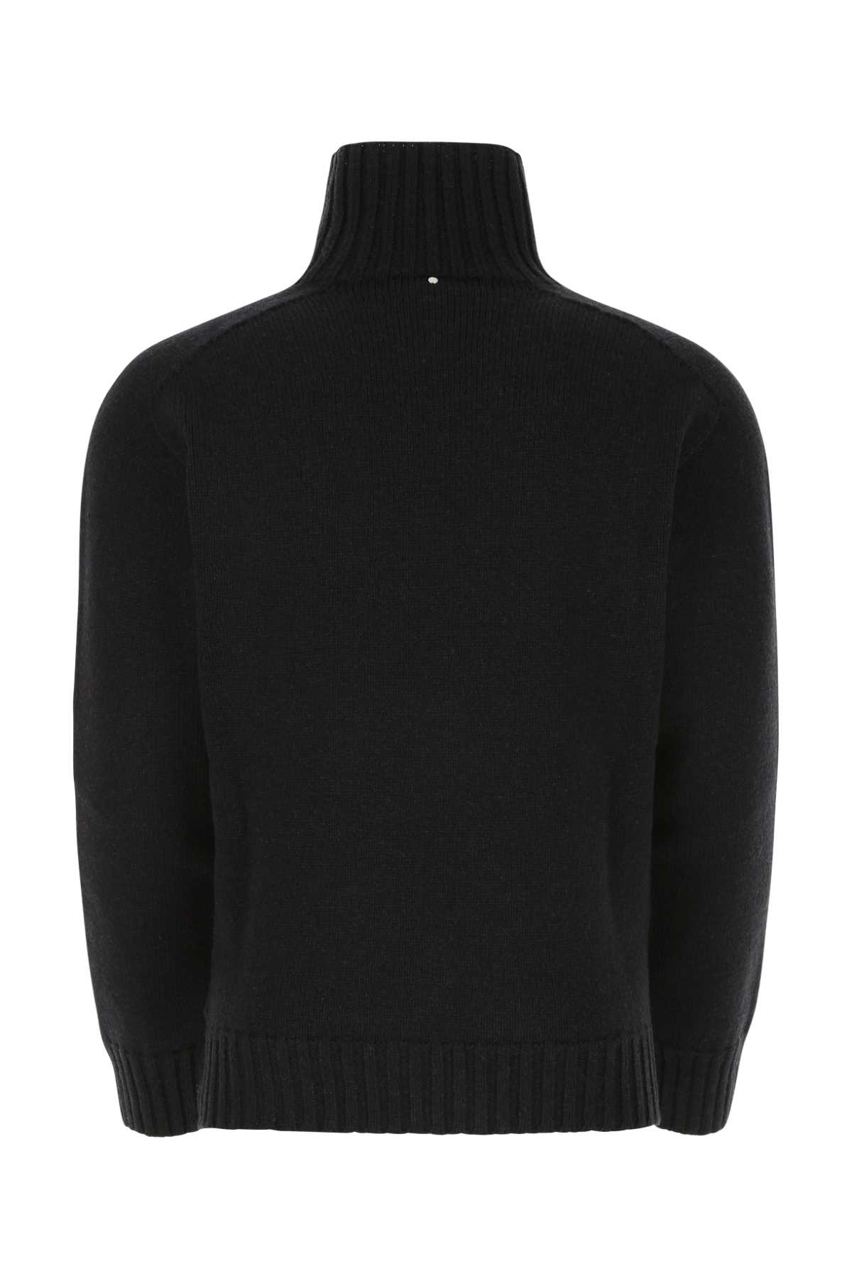 Shop Oamc Black Wool Sweater In 001