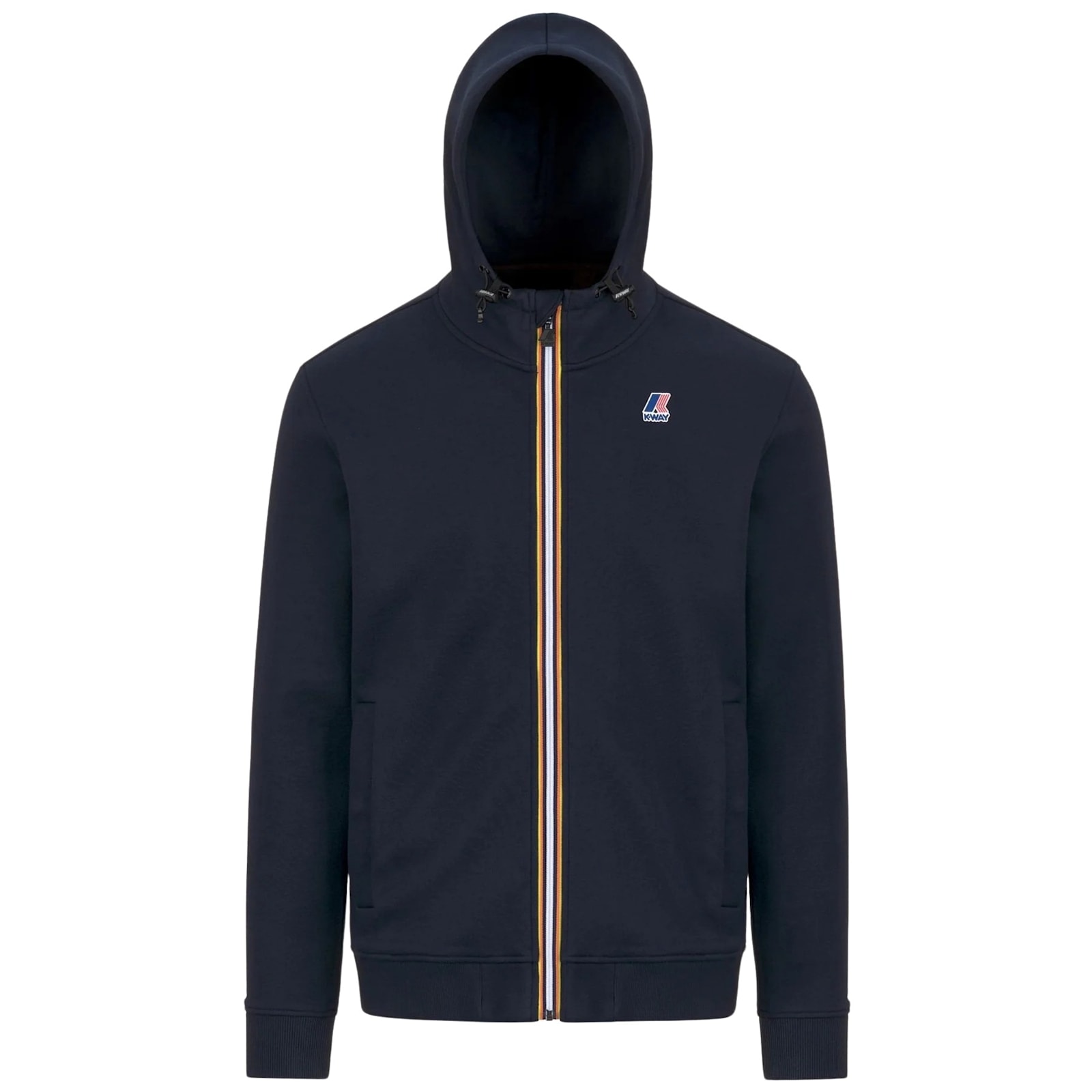 K-way Long-sleeved Zipper Sweater In Black