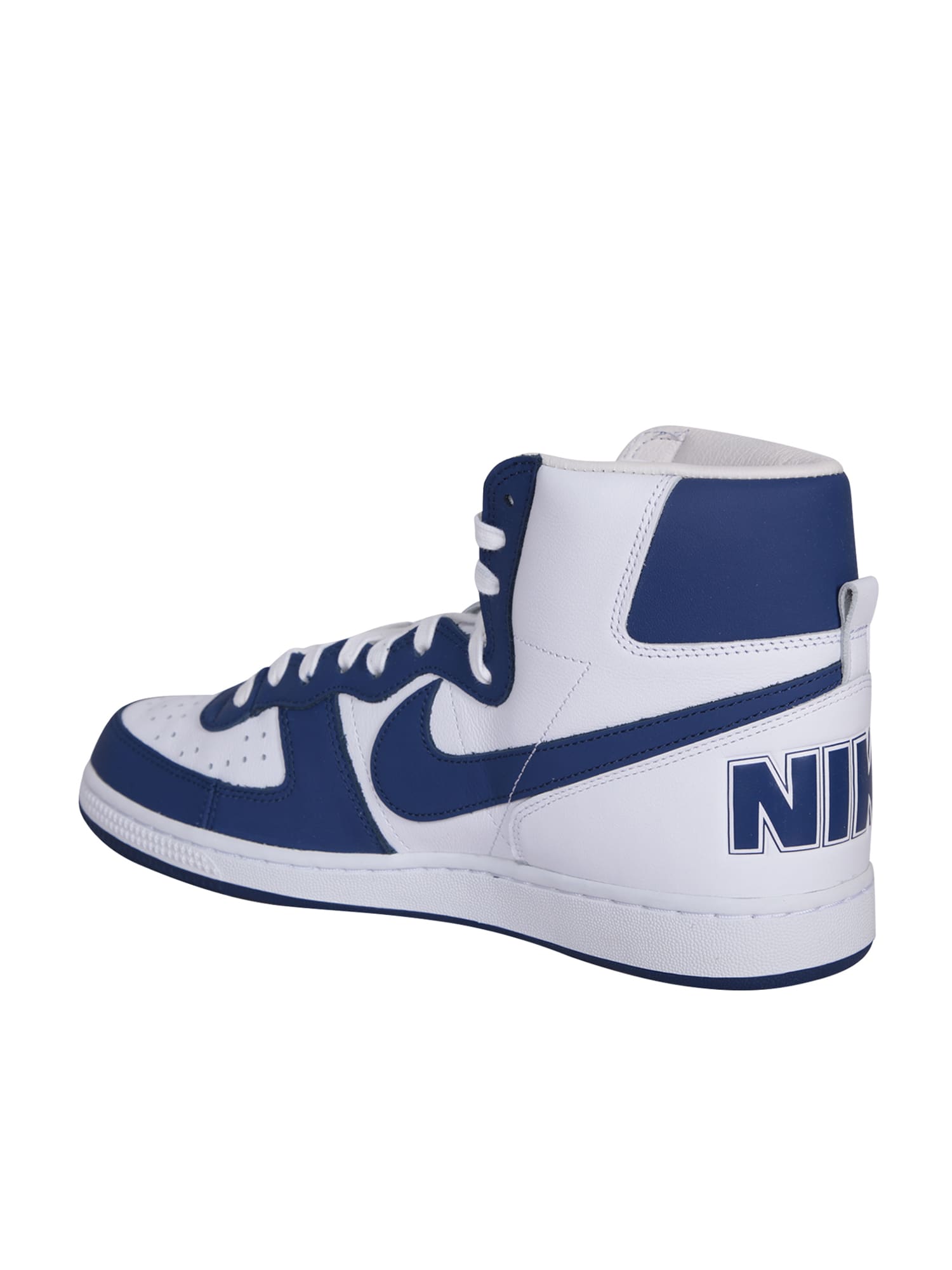 Shop Comme Des Garçons Homme Deux Sneakers High-top Nike Terminator Blue/white
