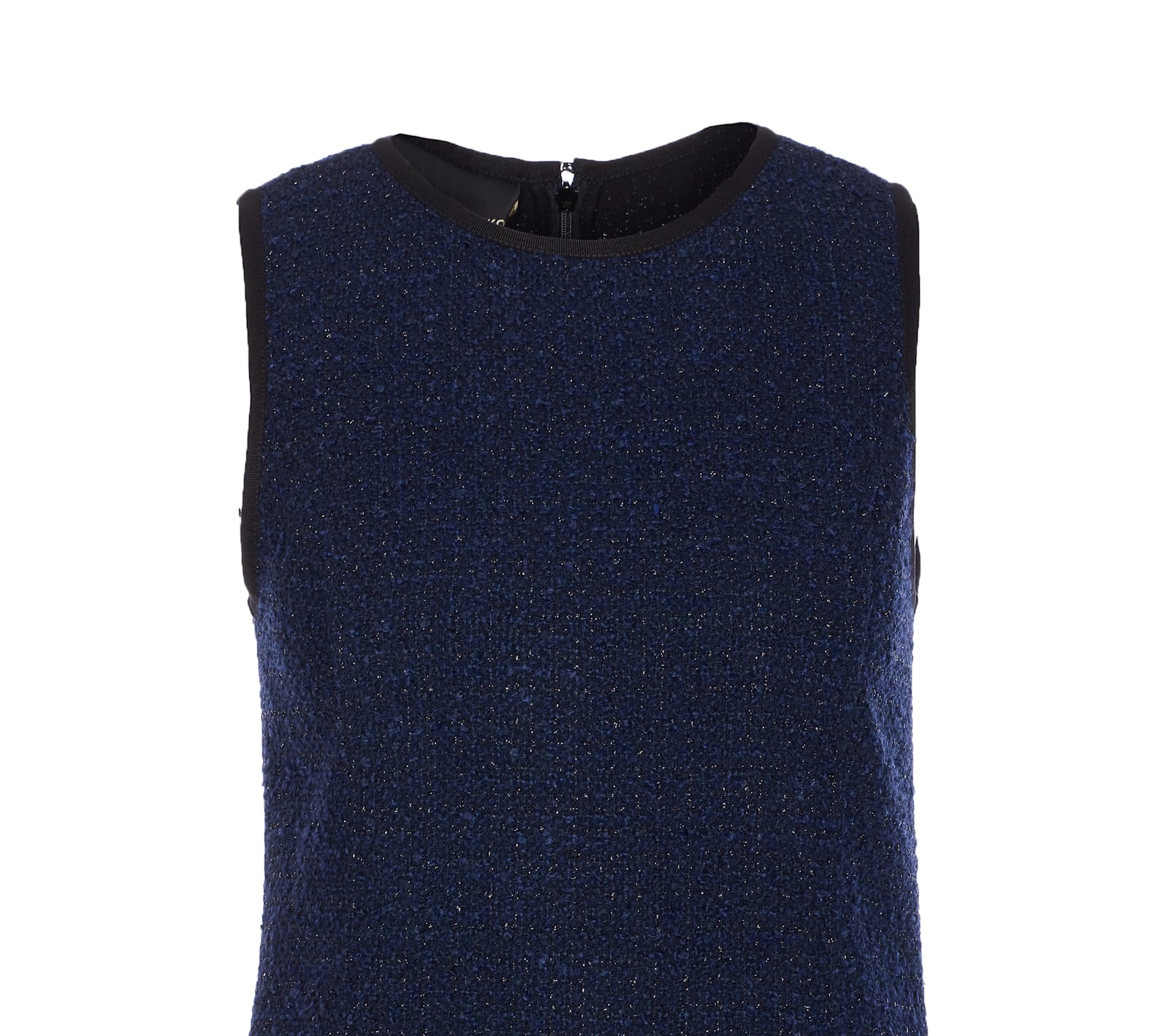 Pinko Strappy Pleated Gown Metallic Flare In Blue