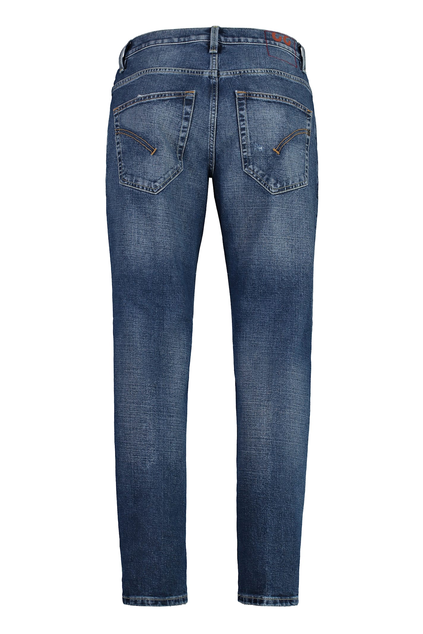 Shop Dondup Brighton 5-pocket Straight-leg Jeans In Denim