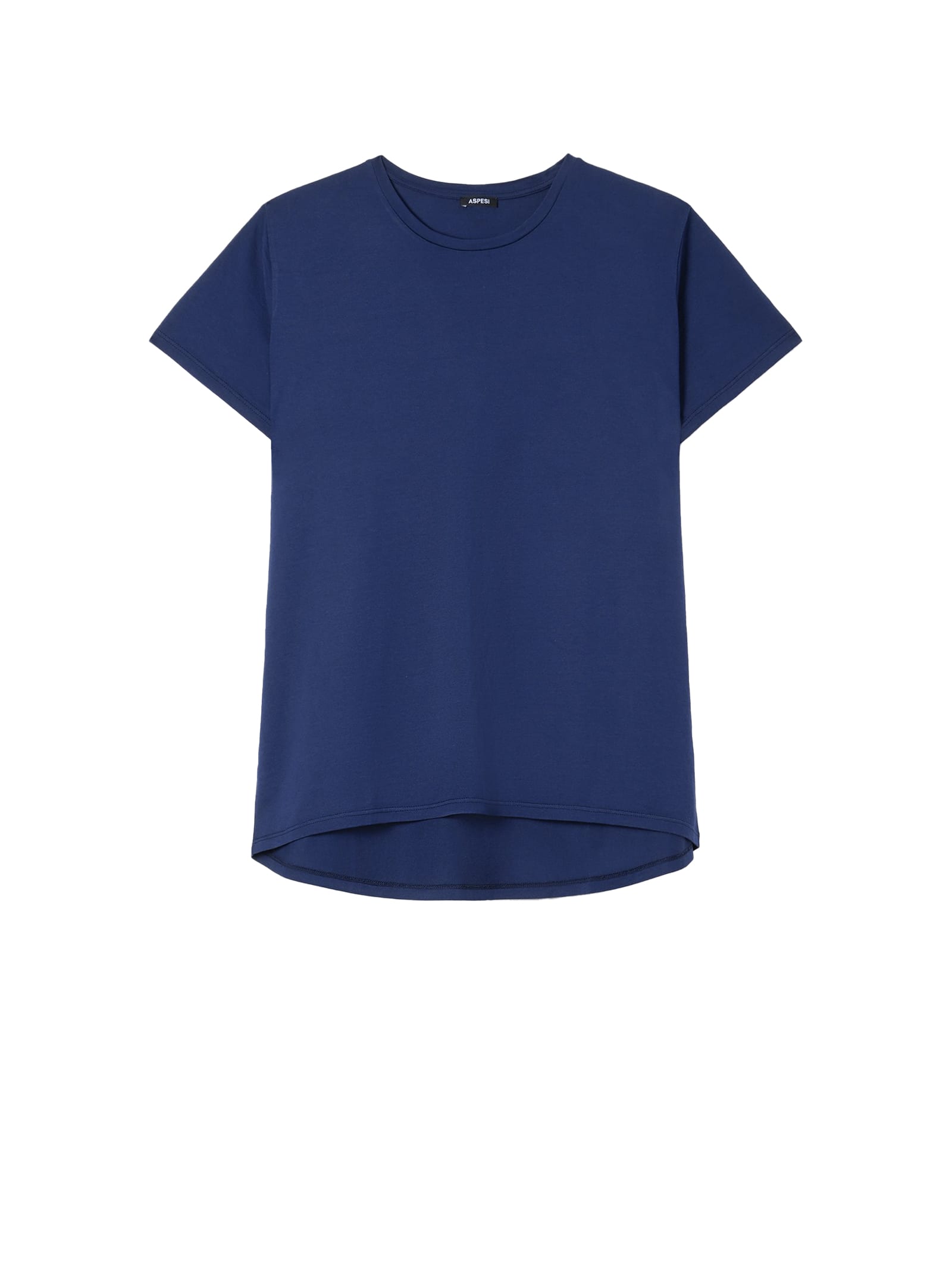 Shop Aspesi Blue T-shirt In Navy