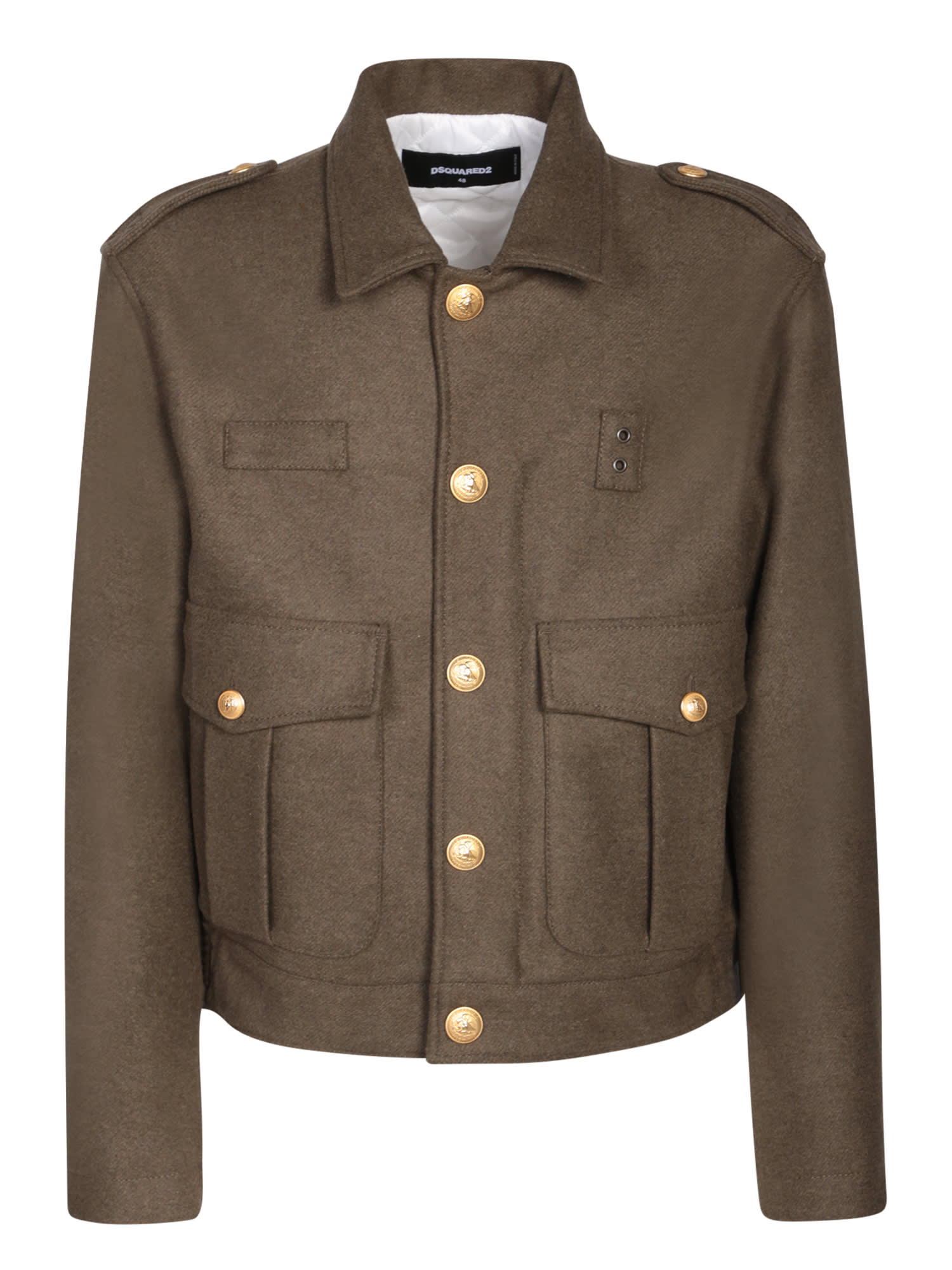 Shop Dsquared2 Livery Jacket In Green