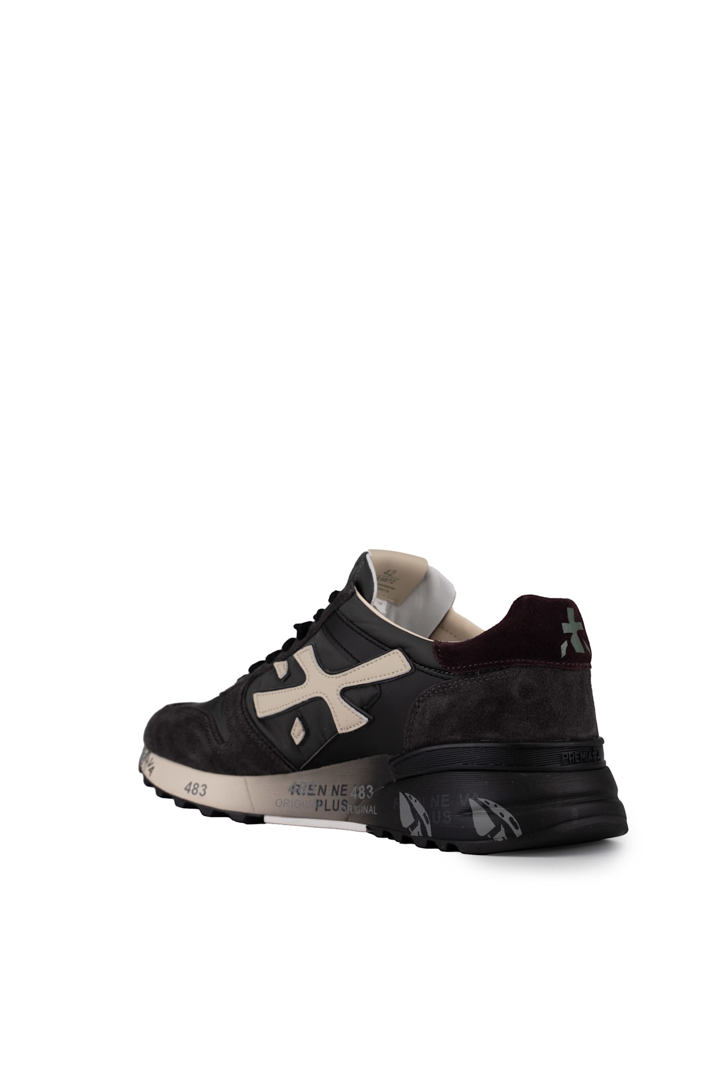 PREMIATA MICK 6872 SNEAKERS IN SUEDE AND FABRIC 