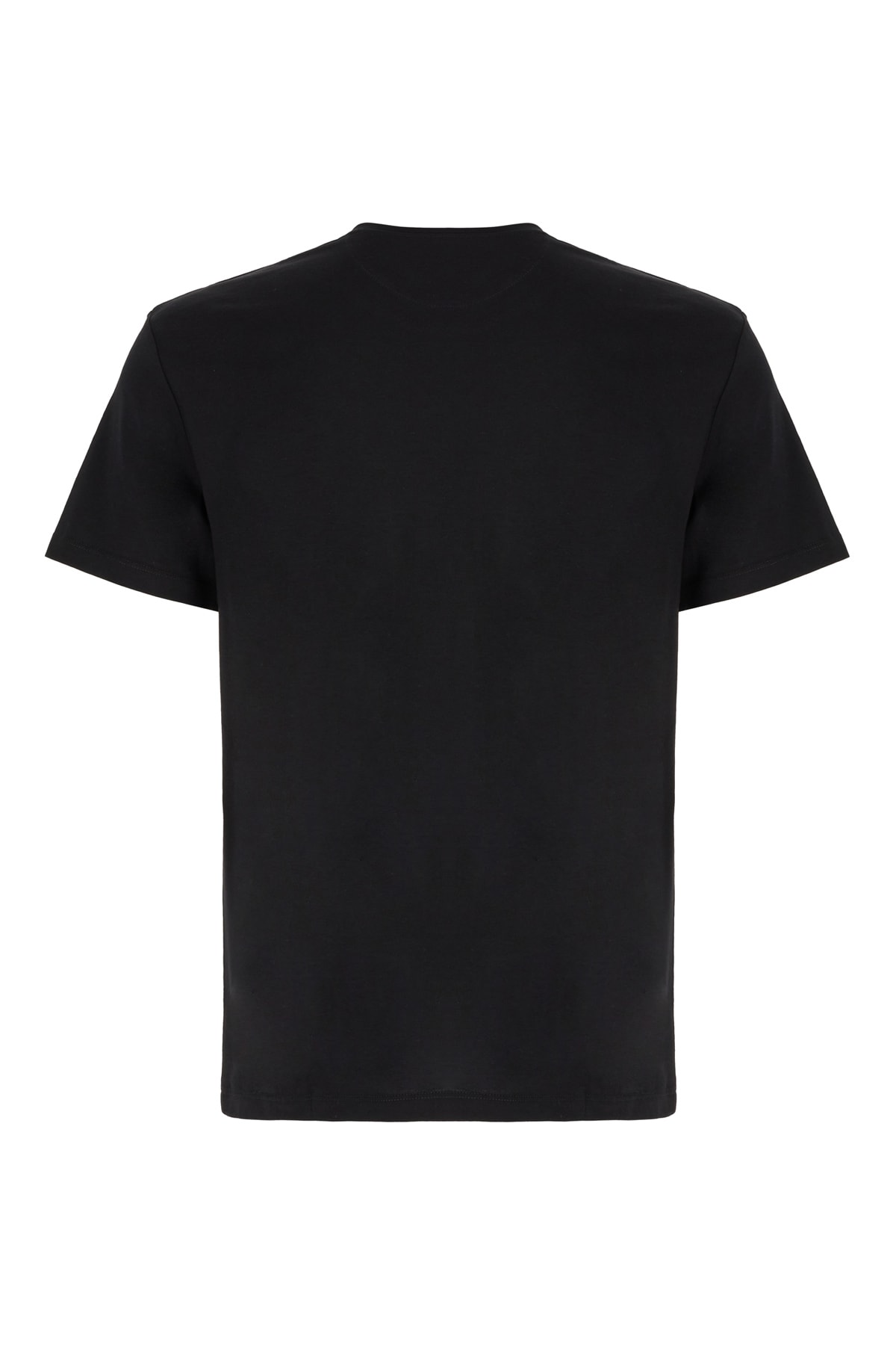 Shop Valentino Black Cotton T-shirt In Nero