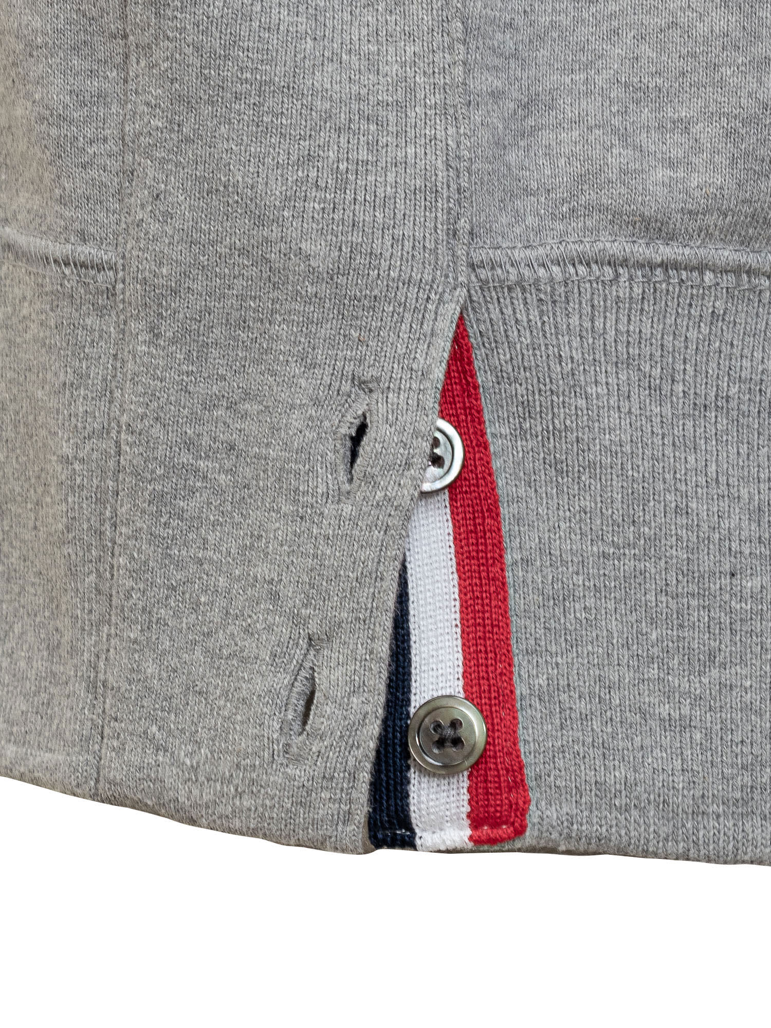 Shop Thom Browne 4-bar Sweatshirt In Light Grey