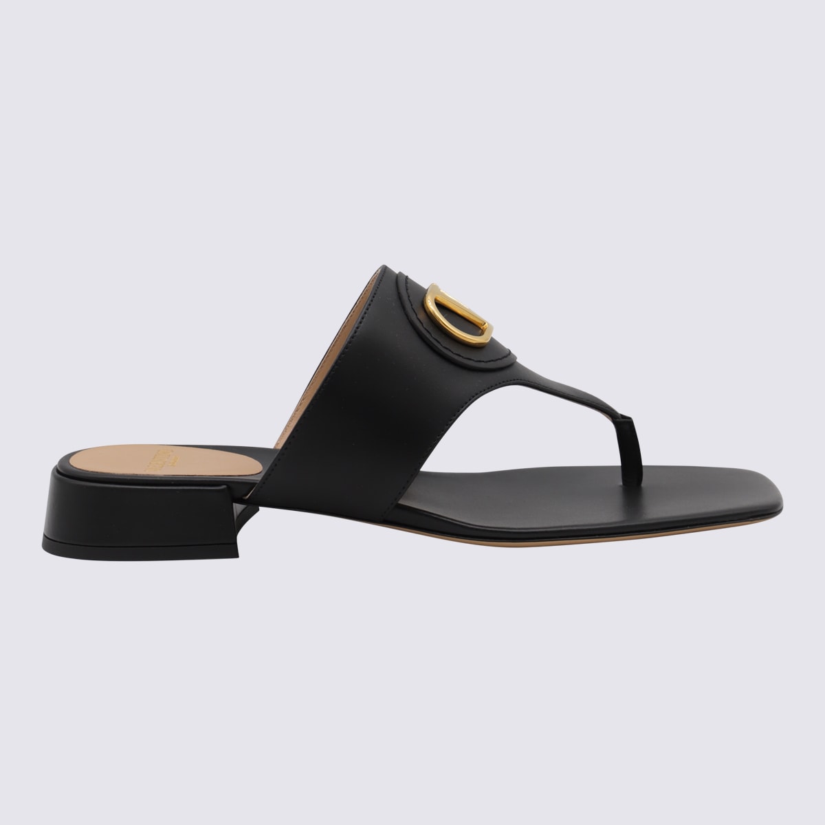 Valentino Vlogo Signature Leather Sandal